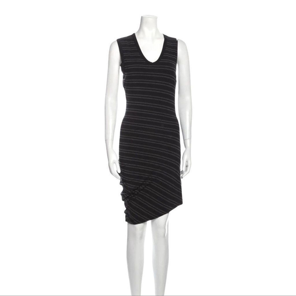 T by Alexander Wang T by Alexander Wang Striped V Neck Sleeveless Dress Size L Size L / US 10 / IT 46 - 1 Thumbnail