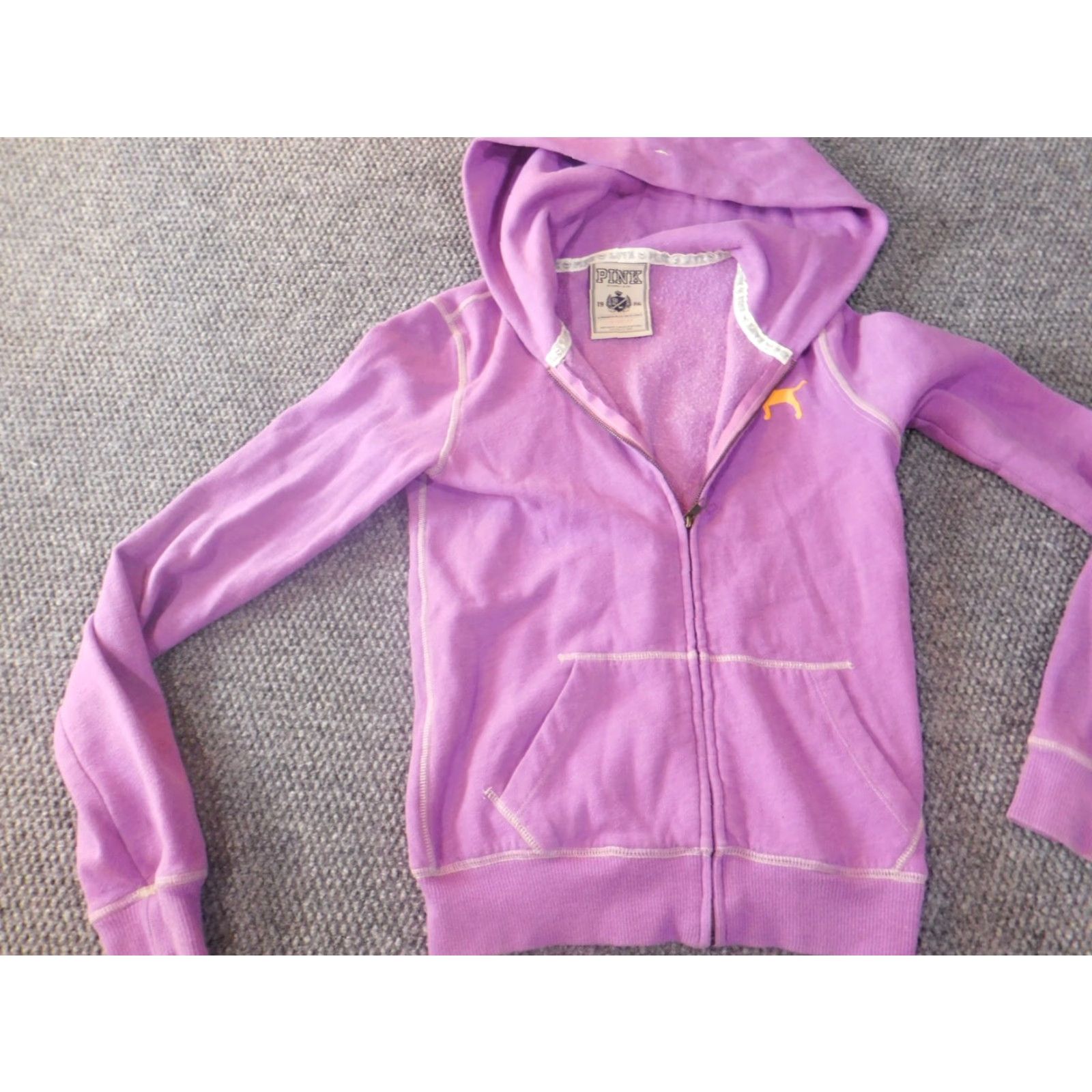 Pinko PINK Hoodie Women XS Purple Full Zip Size XS / US 0-2 / IT 36-38 - 3 Thumbnail