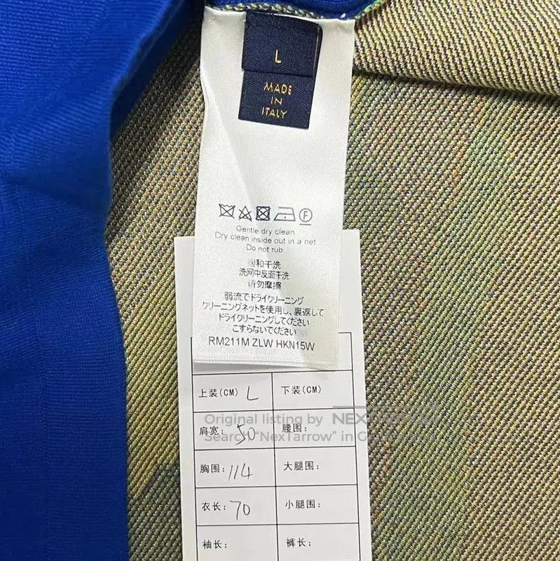 Louis Vuitton Louis Vuitton Blue Cotton Logo T-Shirt . Size US L / EU 52-54 / 3 - 4 Thumbnail