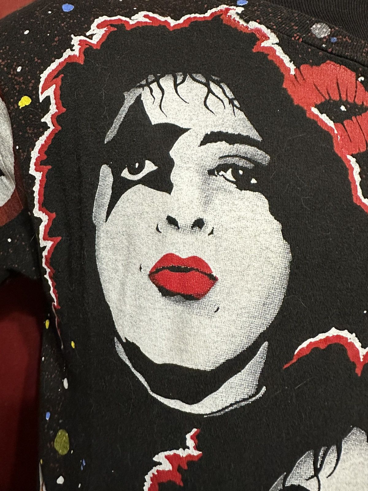 Band Tees × KISS × Vintage Vintage KISS Tshirt 90’s All Over Print Chikara Grail Size US L / EU 52-54 / 3 - 3 Thumbnail