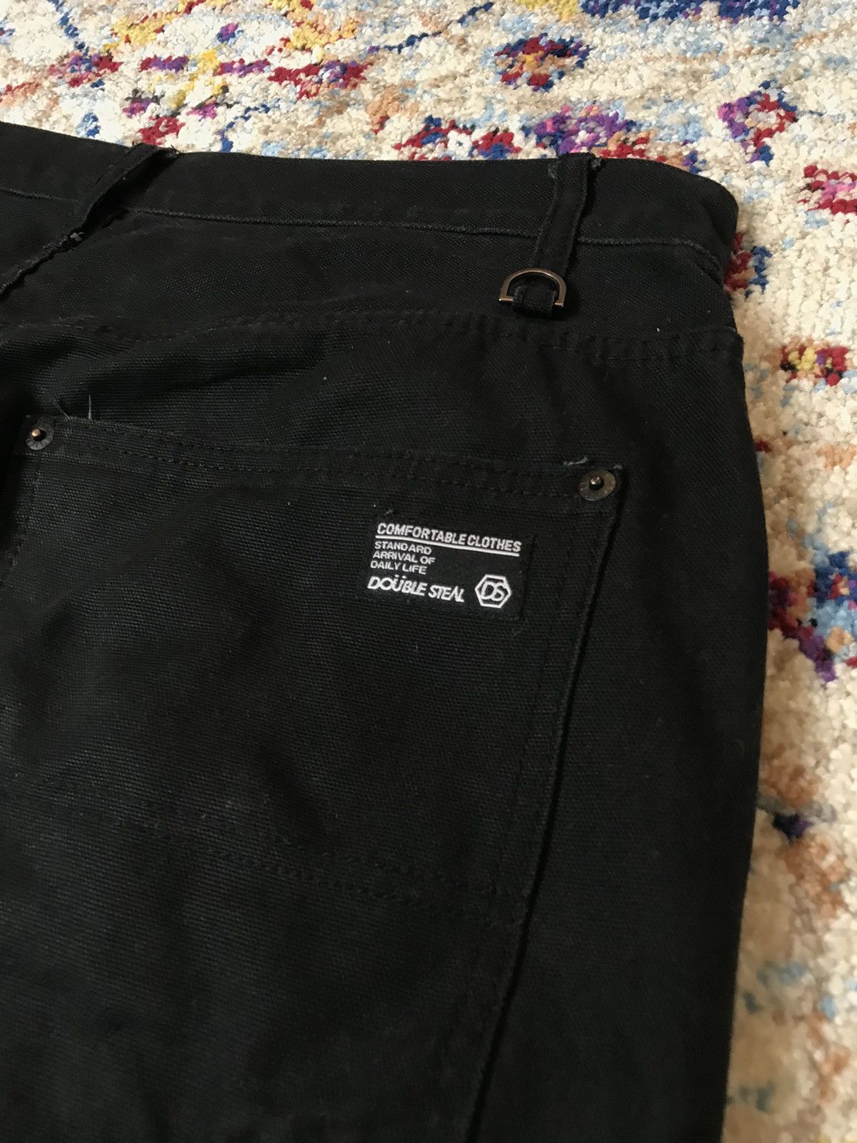 Japanese Brand Double Steal Japan Double Knee Embroidered Pants W34 Size US 34 / EU 50 - 4 Thumbnail
