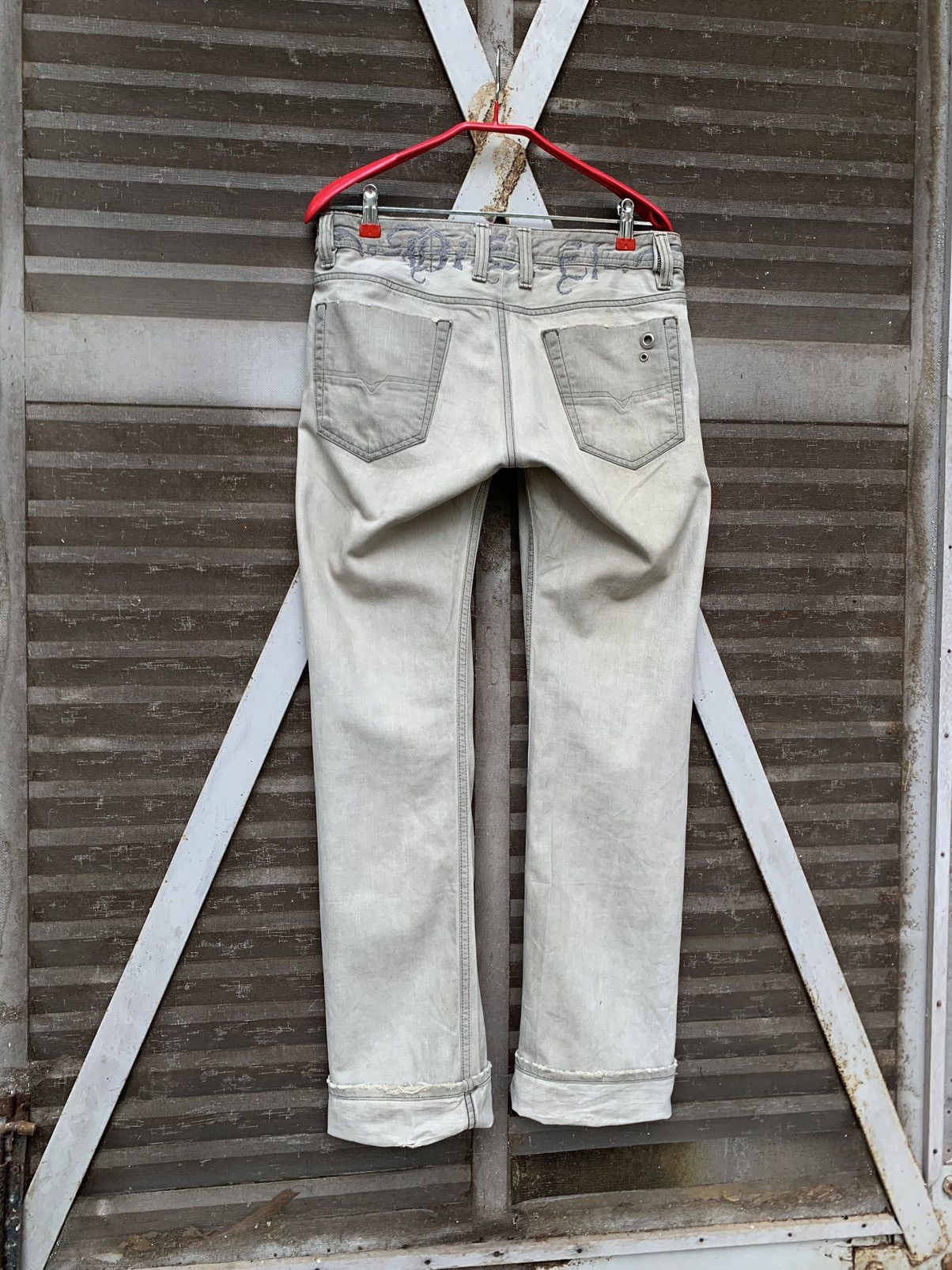 Diesel 👹Vintage Diesel Embroidery Logo Straight Cut Denim Size US 30 / EU 46 - 2 Thumbnail