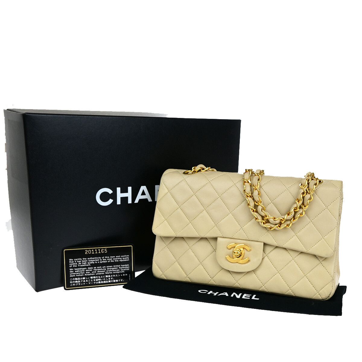 Chanel Chanel Vintage Classic Double Flap Bag Quilted Lambskin Size ONE SIZE - 1 Thumbnail
