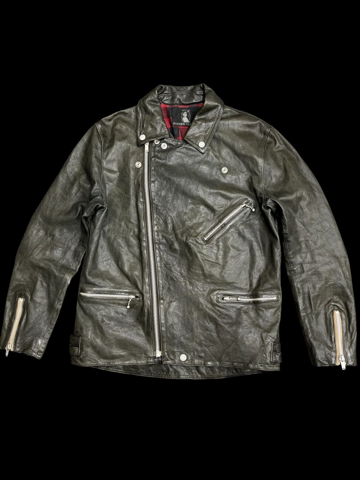 Hysteric Glamour 💥Archival💥Vtg Hysteric Glamour Sheepskin Biker Jacket F592 Size US M / EU 48-50 / 2 - 1 Thumbnail