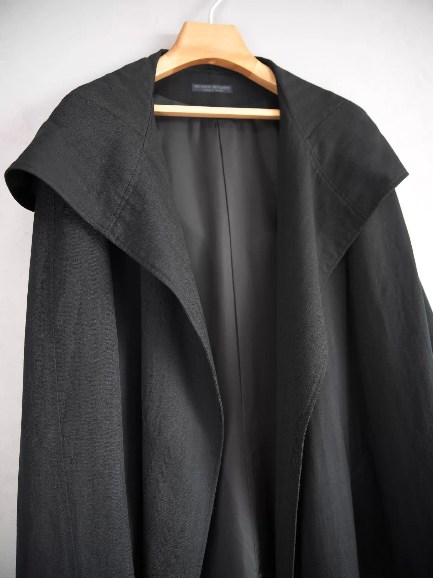 Yohji Yamamoto Yohji Yamamoto 14AW Hood Wiz Hat Buckleless Coat Size US L / EU 52-54 / 3 - 2 Thumbnail