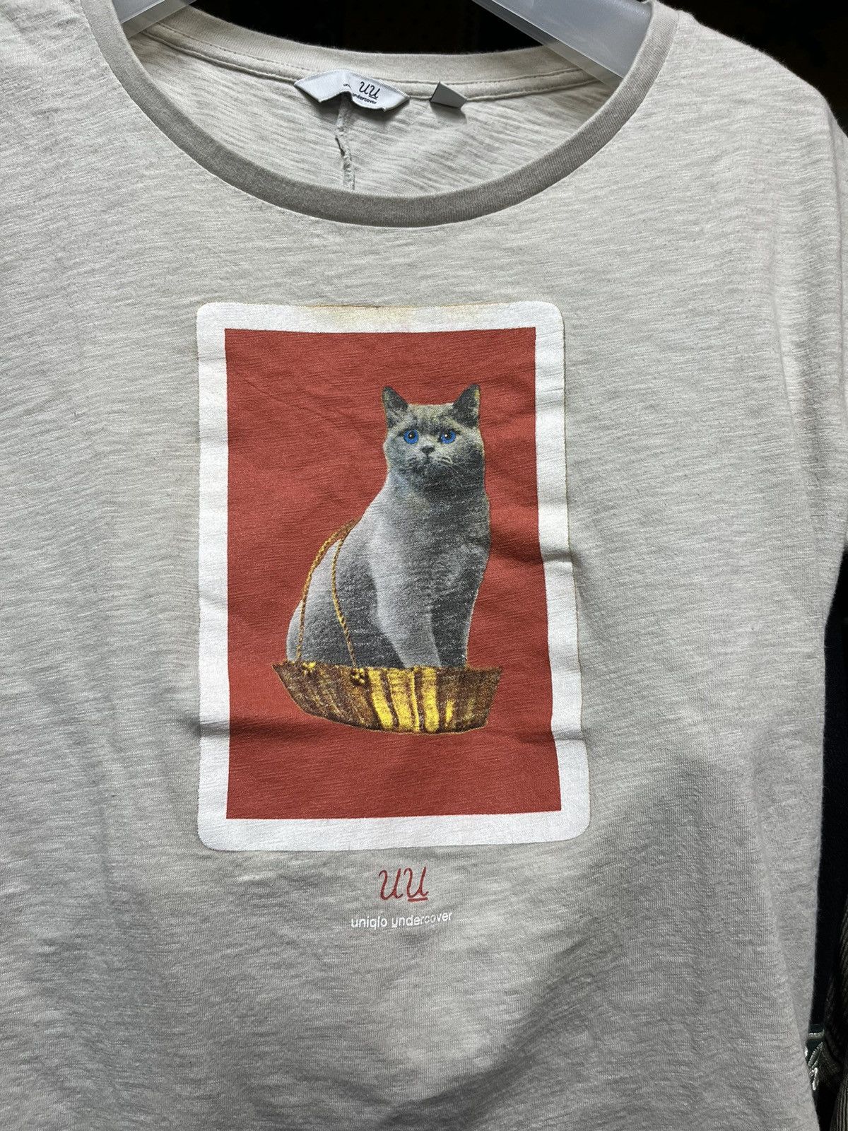 Japanese Brand × Undercover × Uniqlo Undercover x uniqlo cat printed short sleeve tshirt Size S / US 4 / IT 40 - 2 Thumbnail