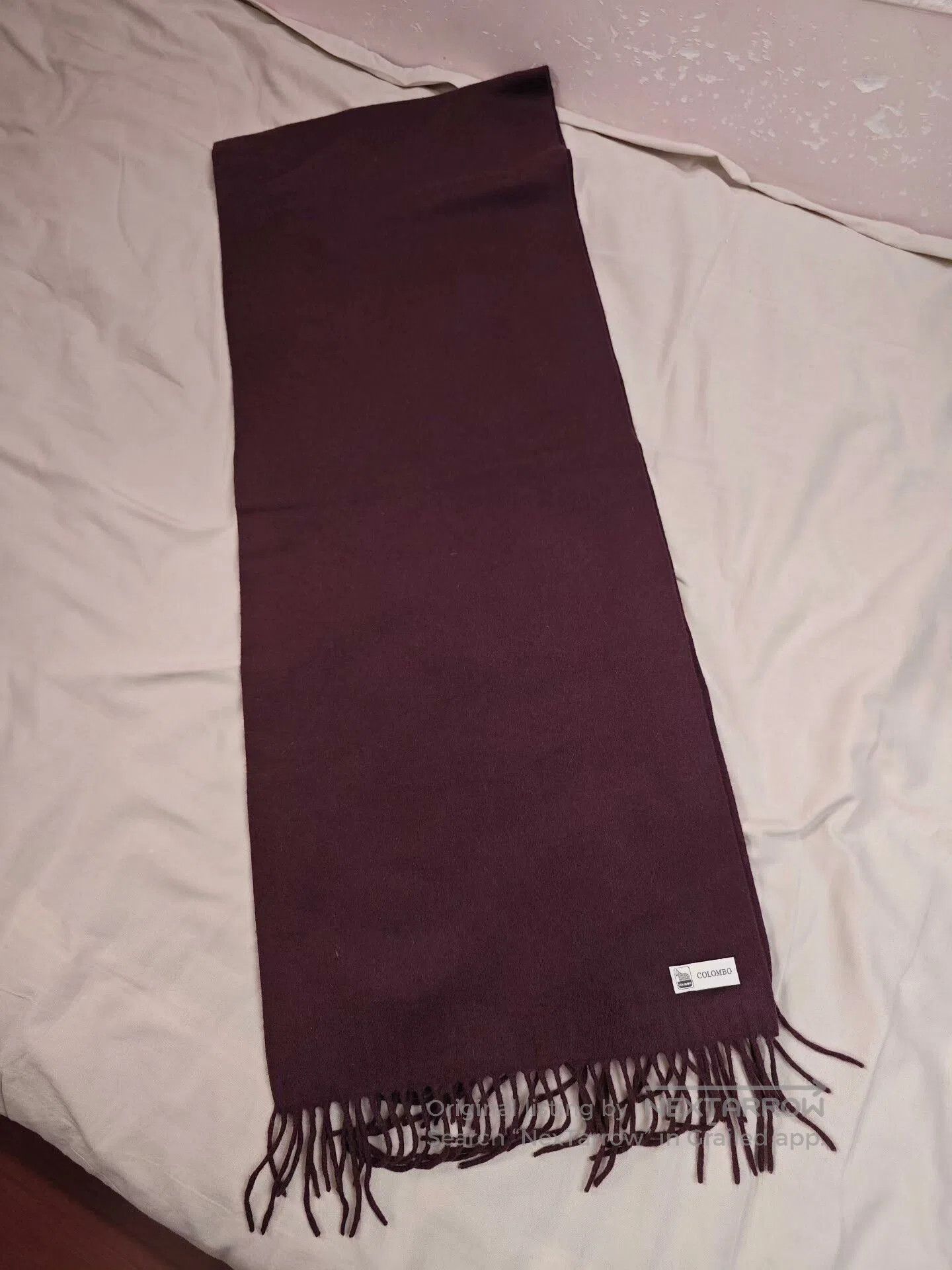 Colombo Colombo Purple Cashmere Scarf from Italy. Size ONE SIZE - 1 Thumbnail