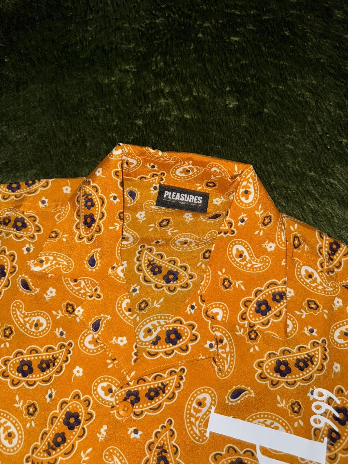 Pleasures [M] PLEASURES button down paisley half shirts orange Size US M / EU 48-50 / 2 - 3 Thumbnail