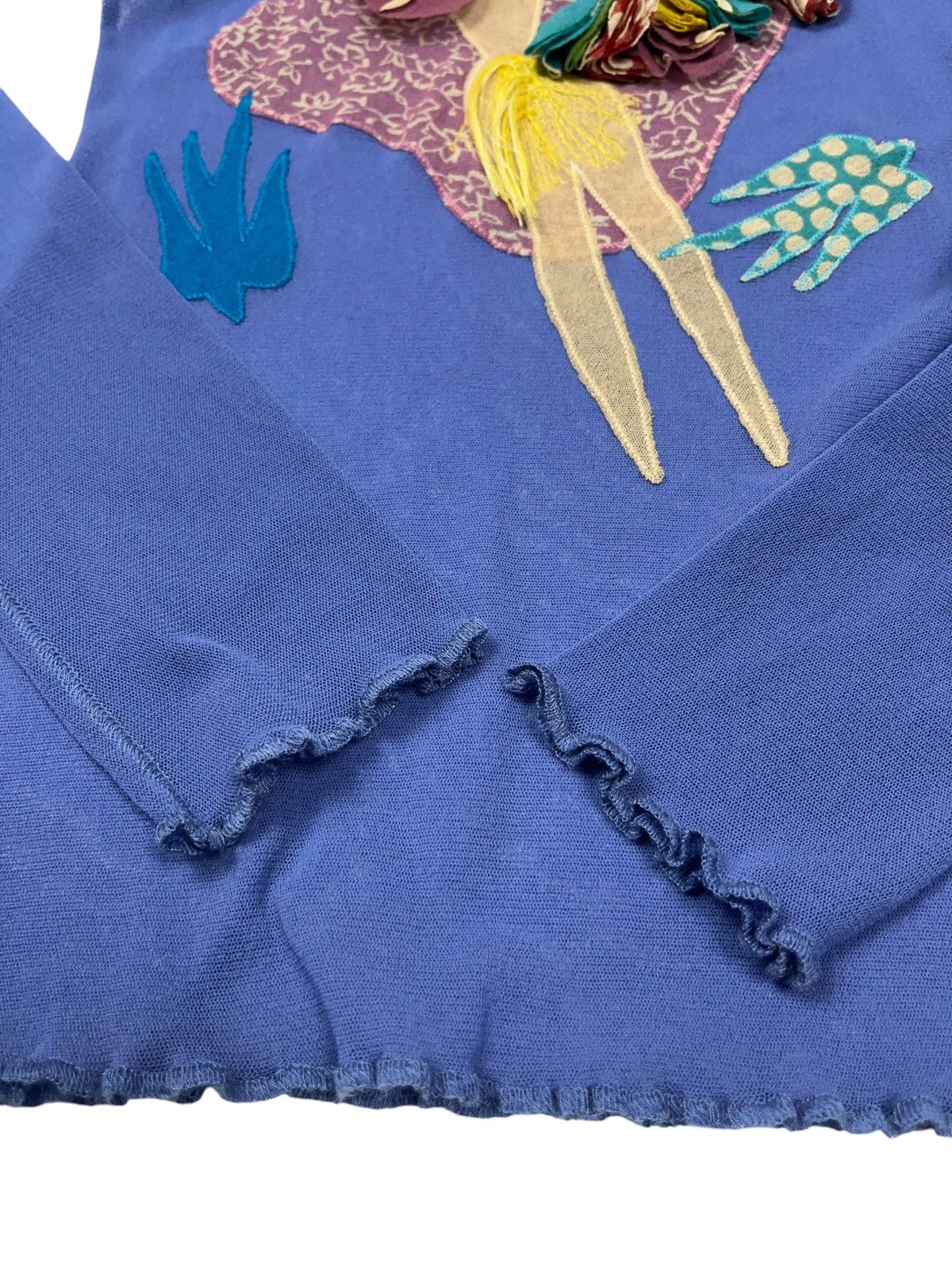 Jean Paul Gaultier Vintage Jean Paul Gaultier Soleil Hawaiian Girl Mesh Top Size S / US 4 / IT 40 - 4 Thumbnail