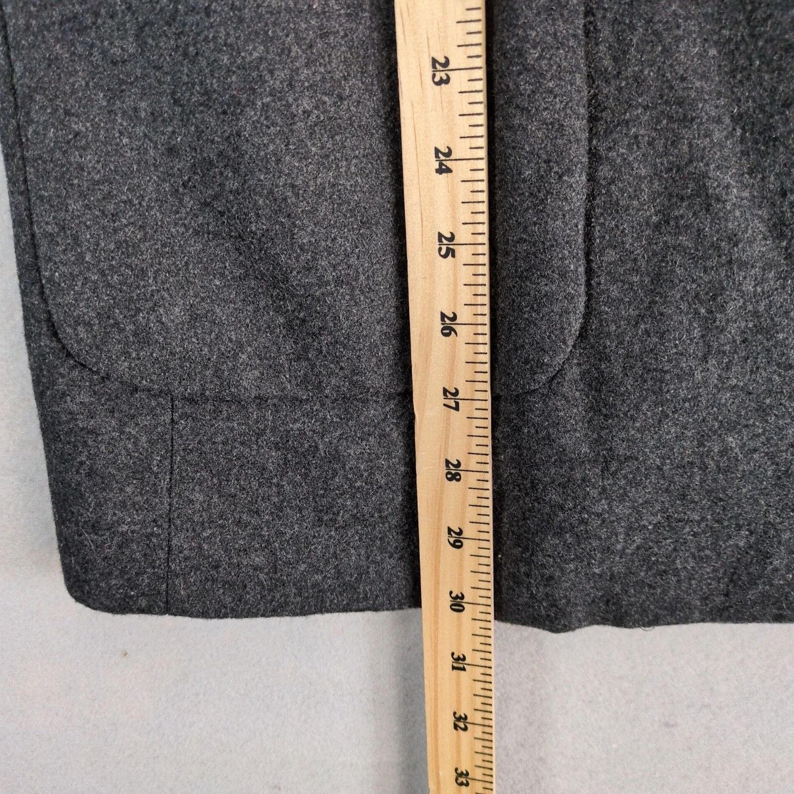 Old Navy Old Navy Gray Wool Blend Pea Coat Women's M Sherpa Collar Size M / US 6-8 / IT 42-44 - 7 Thumbnail