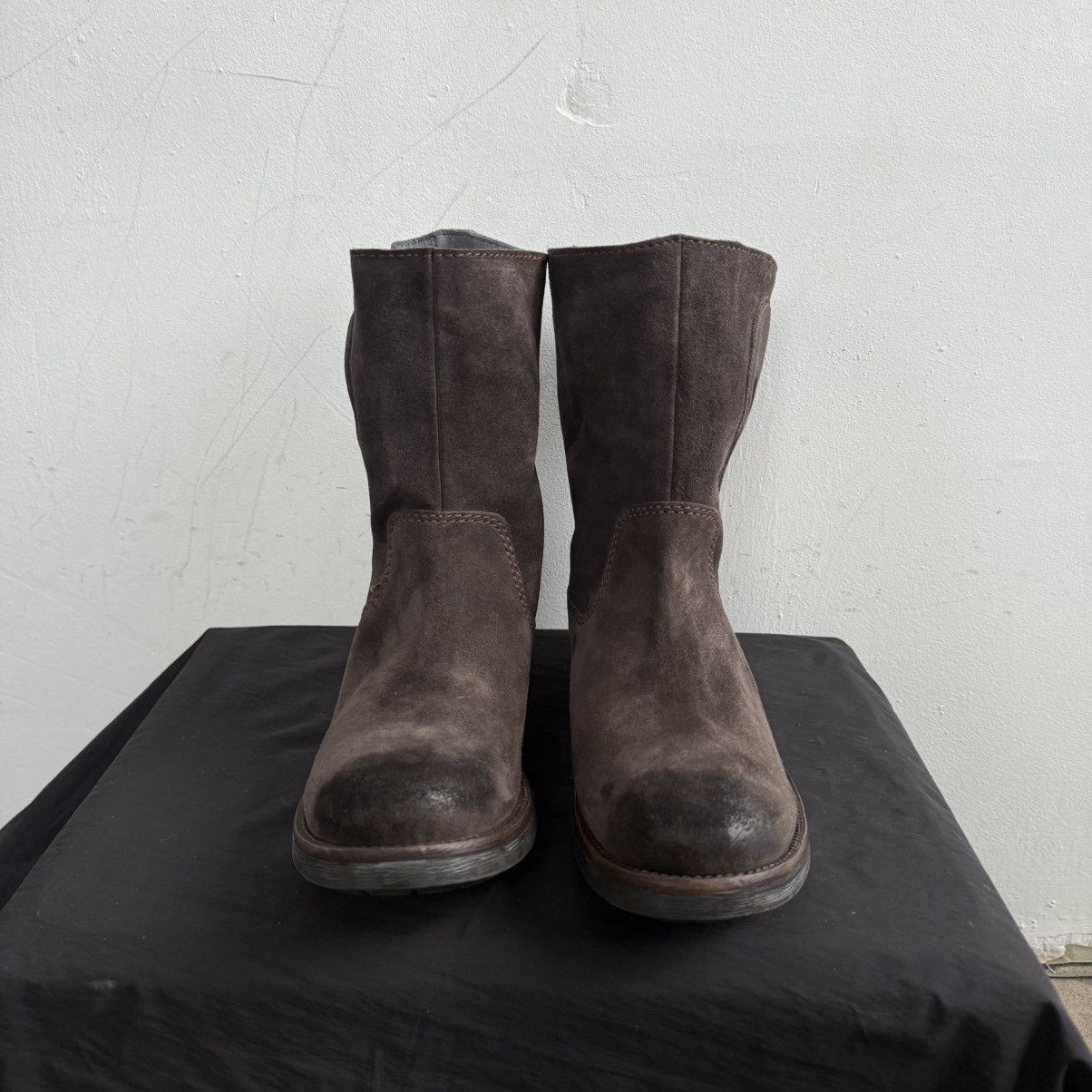 LIEBESKIND BERLIN Liebeskind Berlin Italy Split Suede Brown Ankle Boots Size US 10 / IT 40 - 3 Thumbnail