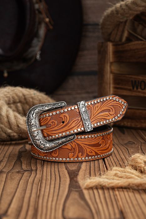 Leather #10 Western Cowboy PU Leather Strap Bull Decoration | Grailed