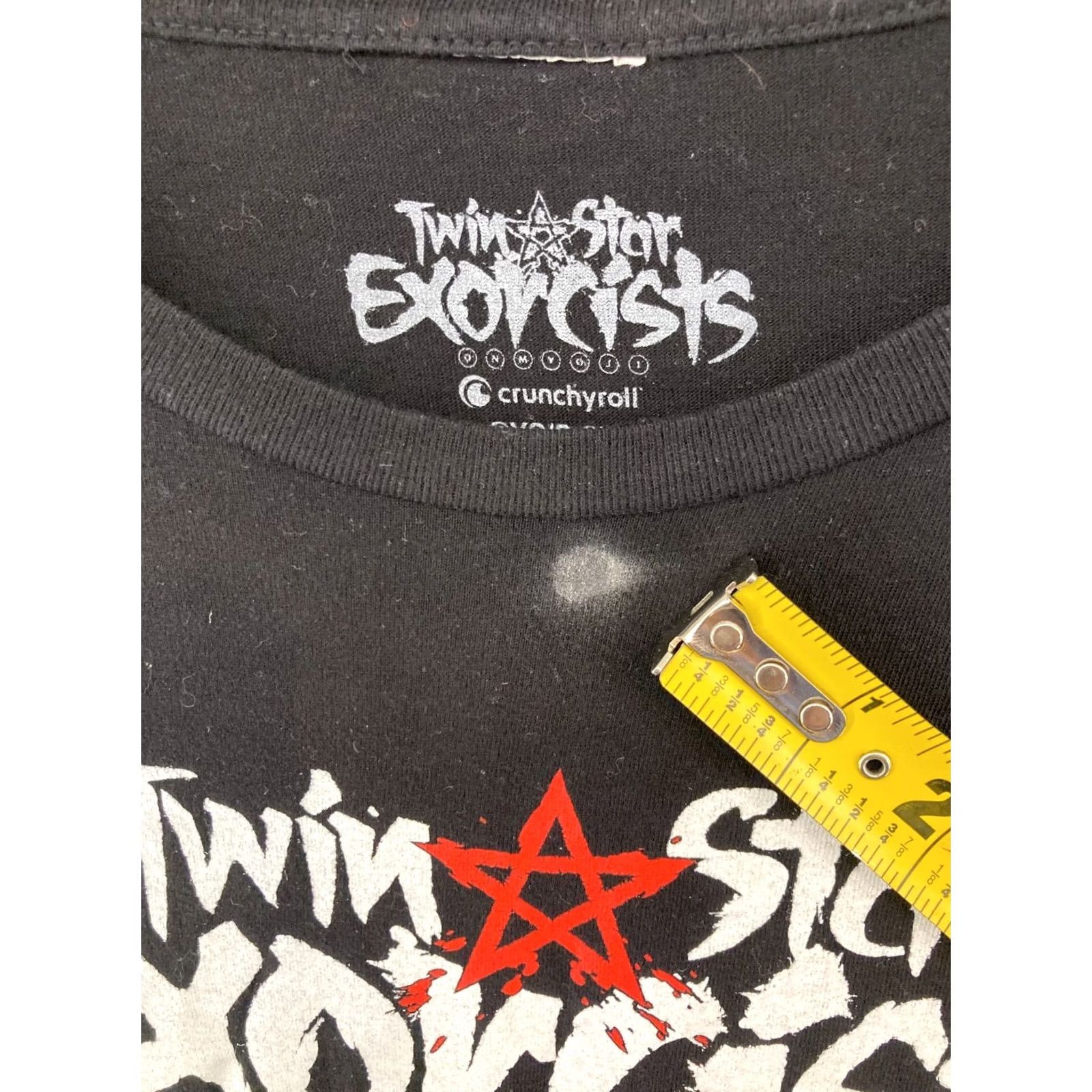 Vintage Twin Star Exorcists Mens TShirt 2XL Black Anime Onmyoji Graphic Print Shirt Mens 2XL Black Anime Shirt Size US XXL / EU 58 / 5 - 5 Thumbnail