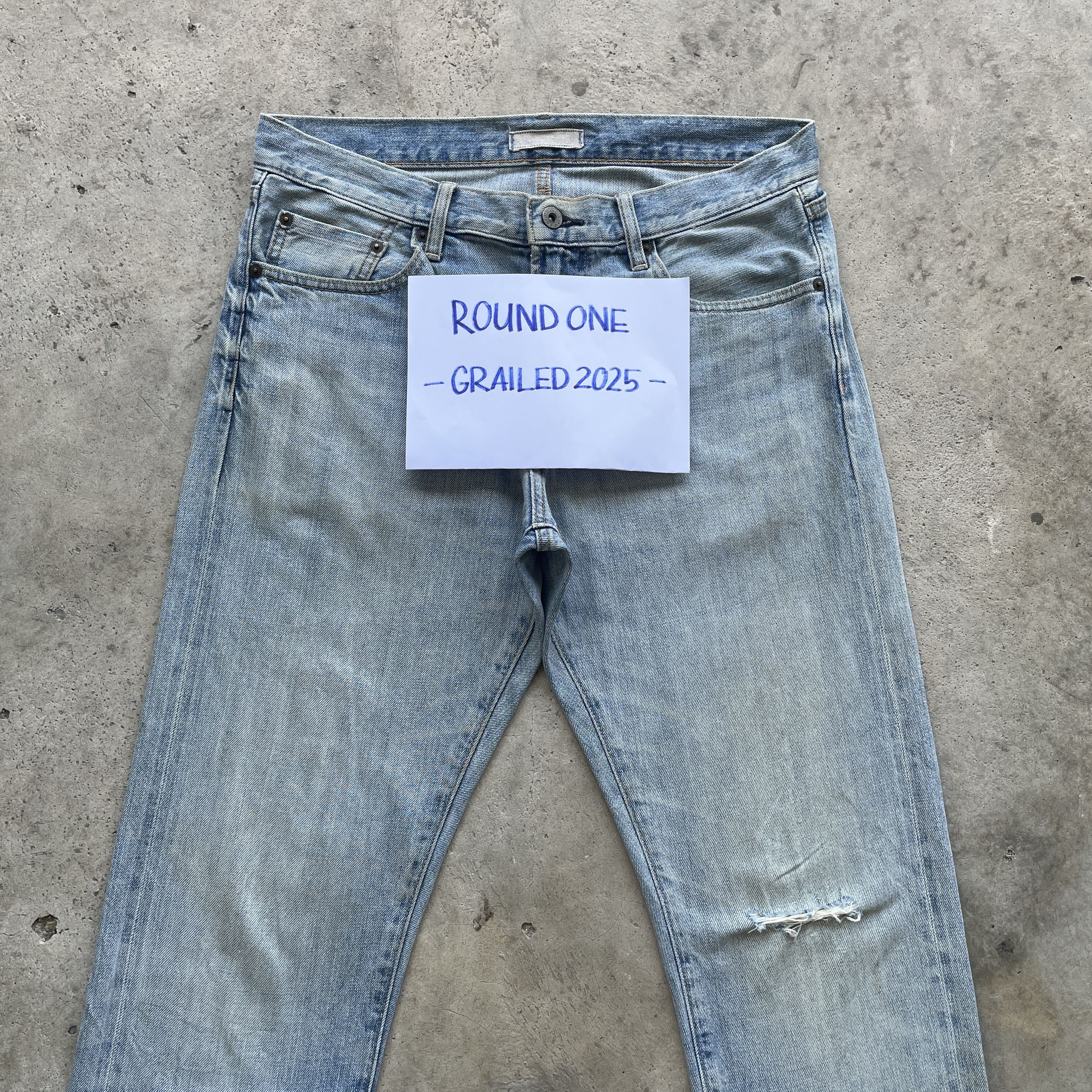 Japanese Brand VINTAGE JAPANESE FADED JEANS DISTRESSED DENIM PANTS W33 Size US 33 - 3 Thumbnail