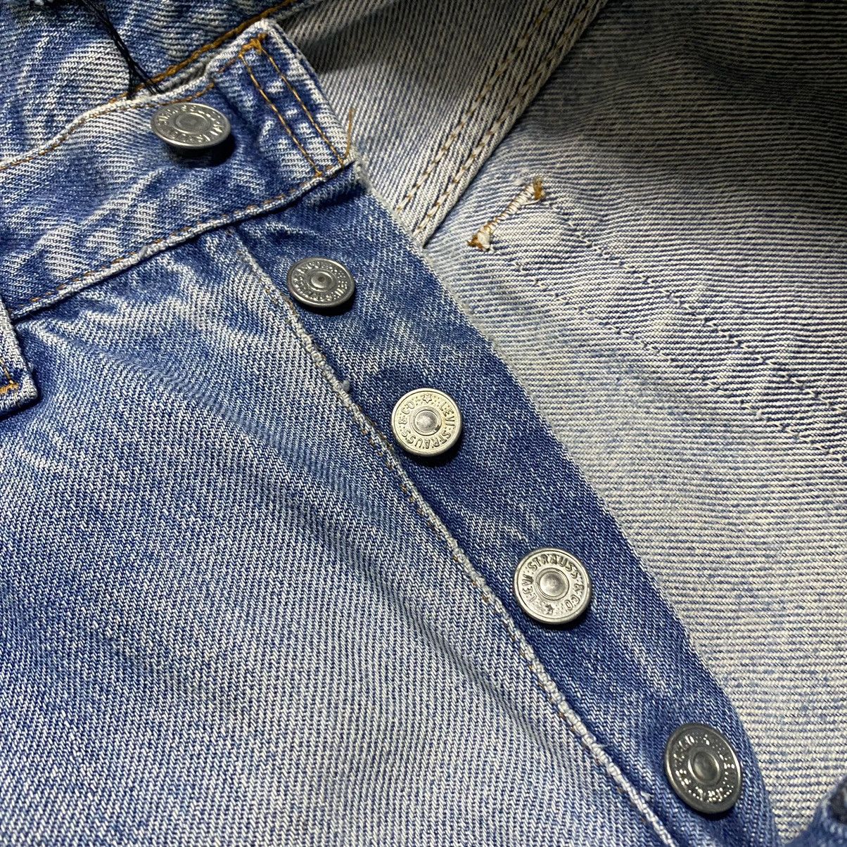 Levi's Vintage 80s Levis 501 Redline Selvedge Jeans Repaired Size US 29 - 18 Thumbnail