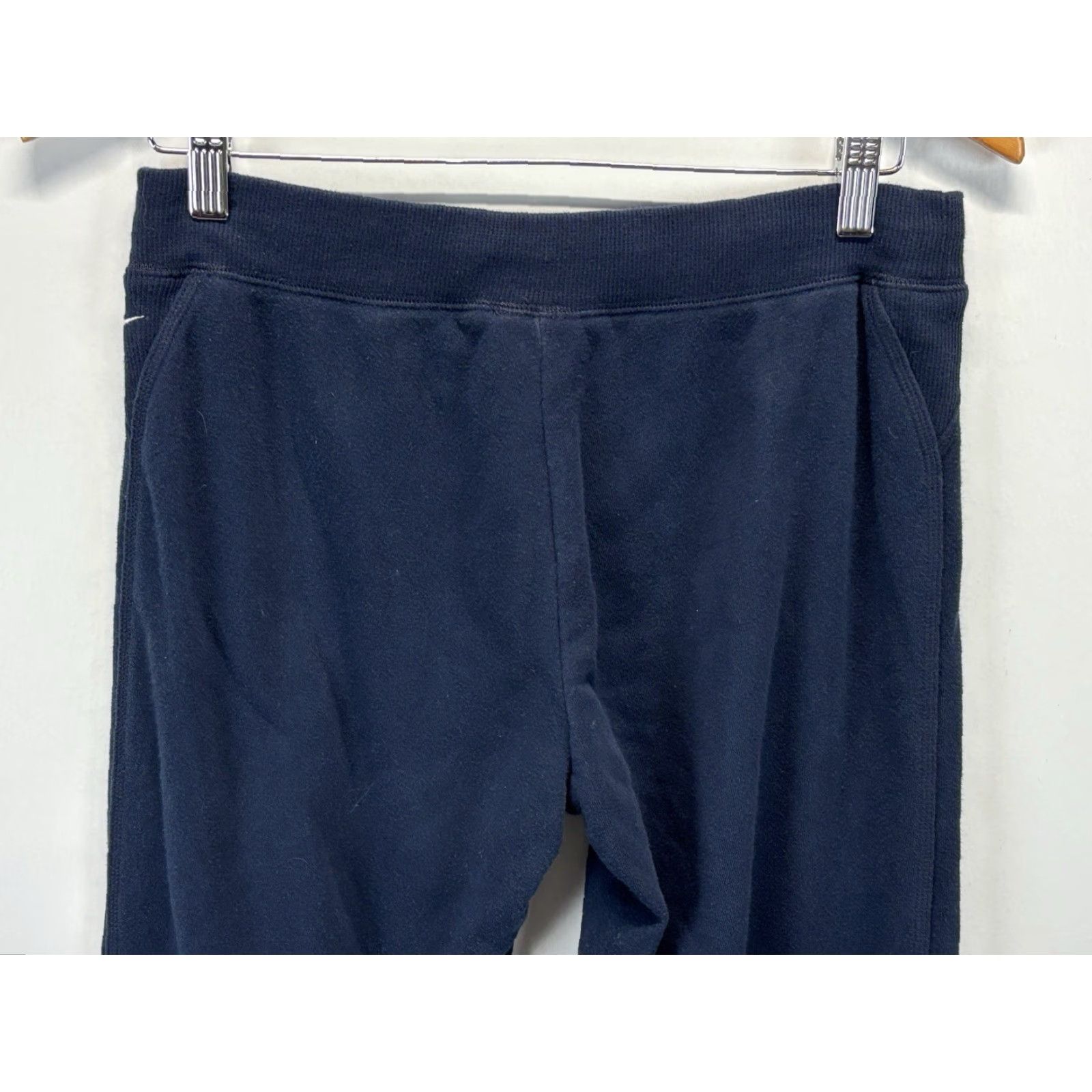 Nike VINTAGE Nike Leggings Medium Women’s Navy Pull On Straight Leg Activewear Size 32" / US 10 / IT 46 - 4 Thumbnail