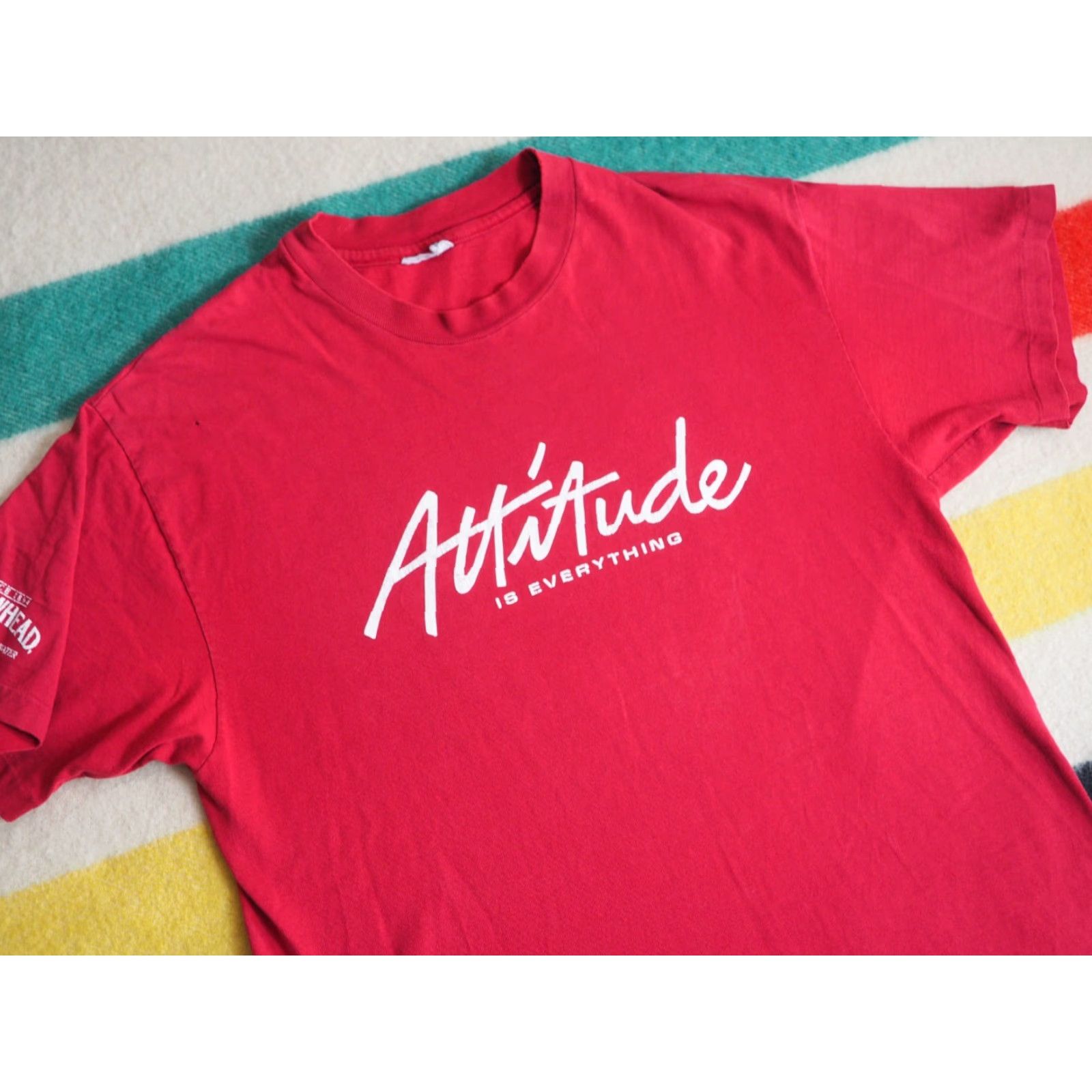 Vintage VTG 90s Arrowhead Mountain Spring Water Promo Tee T-Shirt Mens L Red Shirt Graphic Tee Mens L Red 90s Grunge Vintage EF Size US L / EU 52-54 / 3 - 4 Thumbnail