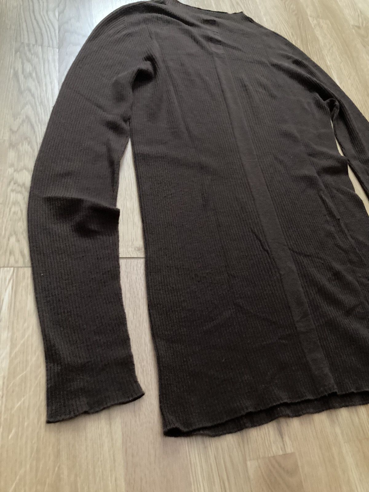 Rick Owens F/W 23 "LUXOR" Ribbed Brown Wool Sweater Rick Owens L Size US L / EU 52-54 / 3 - 13 Thumbnail