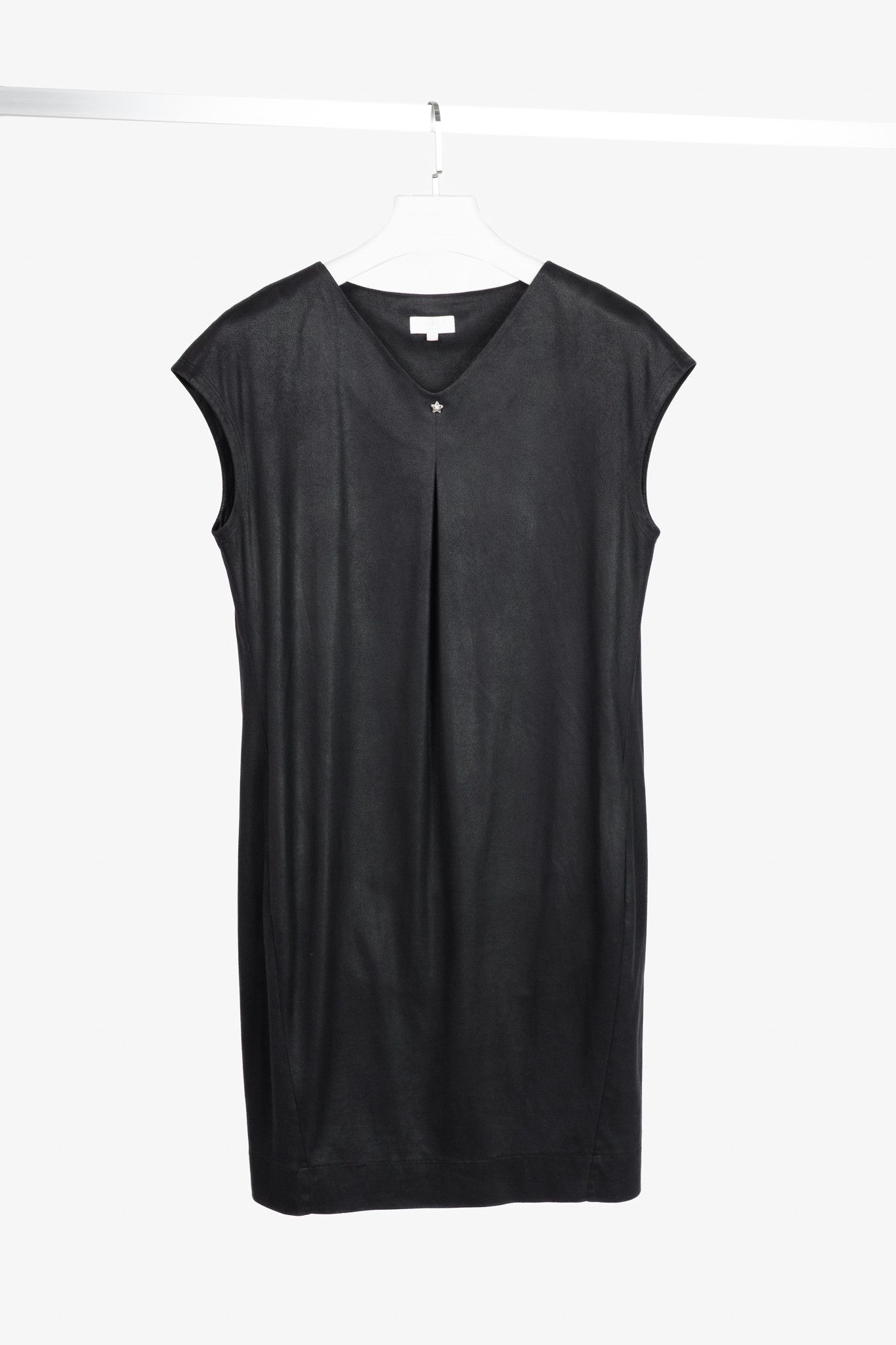 Escada Sport Escada Sport Enori Black Faux-Suede Dress Size S / US 4 / IT 40 - 1 Thumbnail