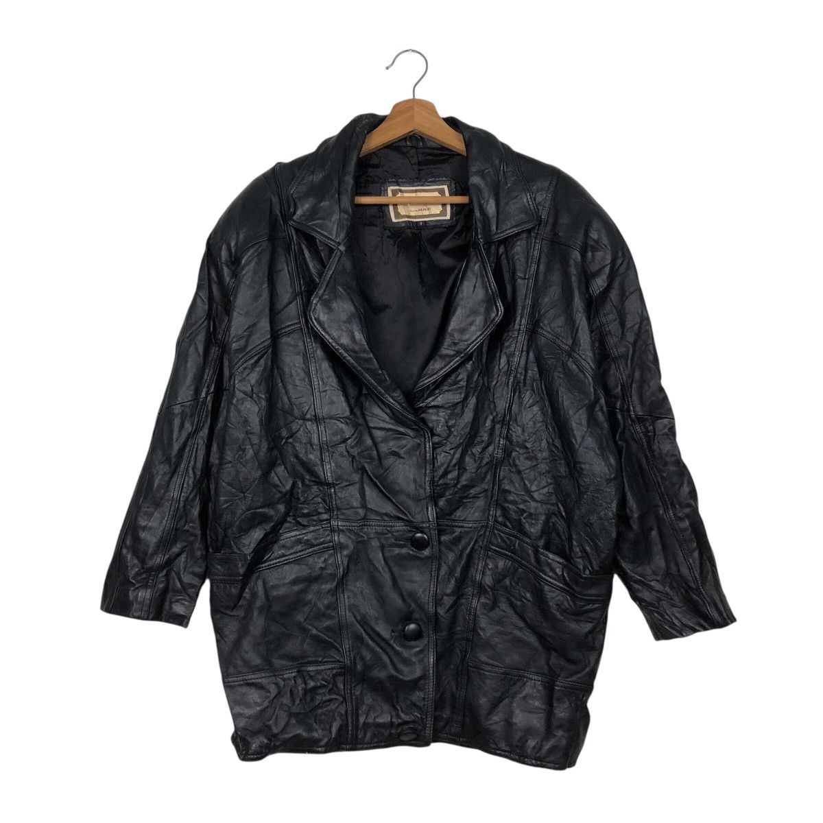 Japanese Brand 📌Vintage Chore Leather Jacket Elcoint Issey Miyake Size US M / EU 48-50 / 2 - 2 Thumbnail