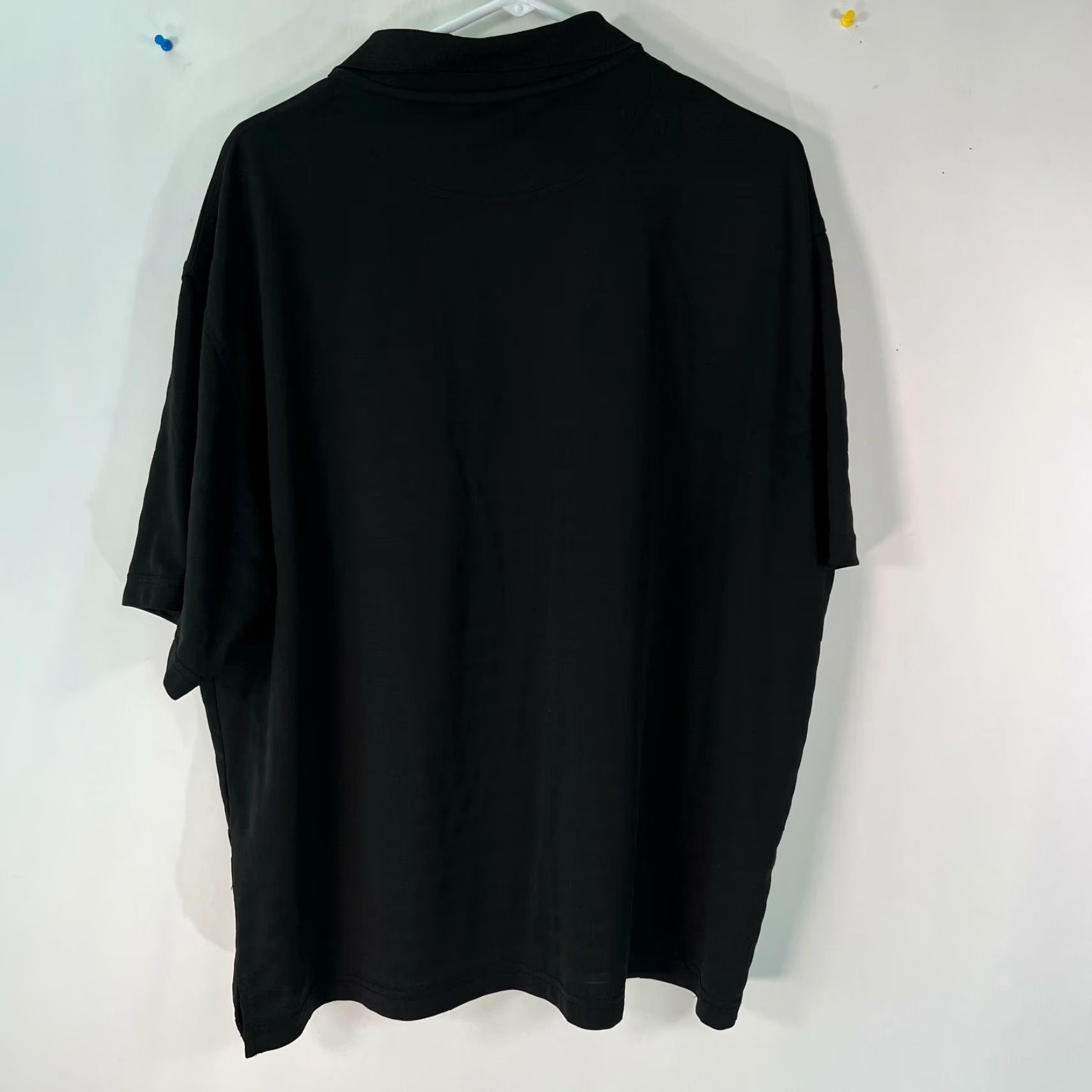 Vintage Mens Black Polo T Shirt Short Sleeve Collared Golf Polo XXL Casual Shirt Mens Size US XXL / EU 58 / 5 - 2 Thumbnail