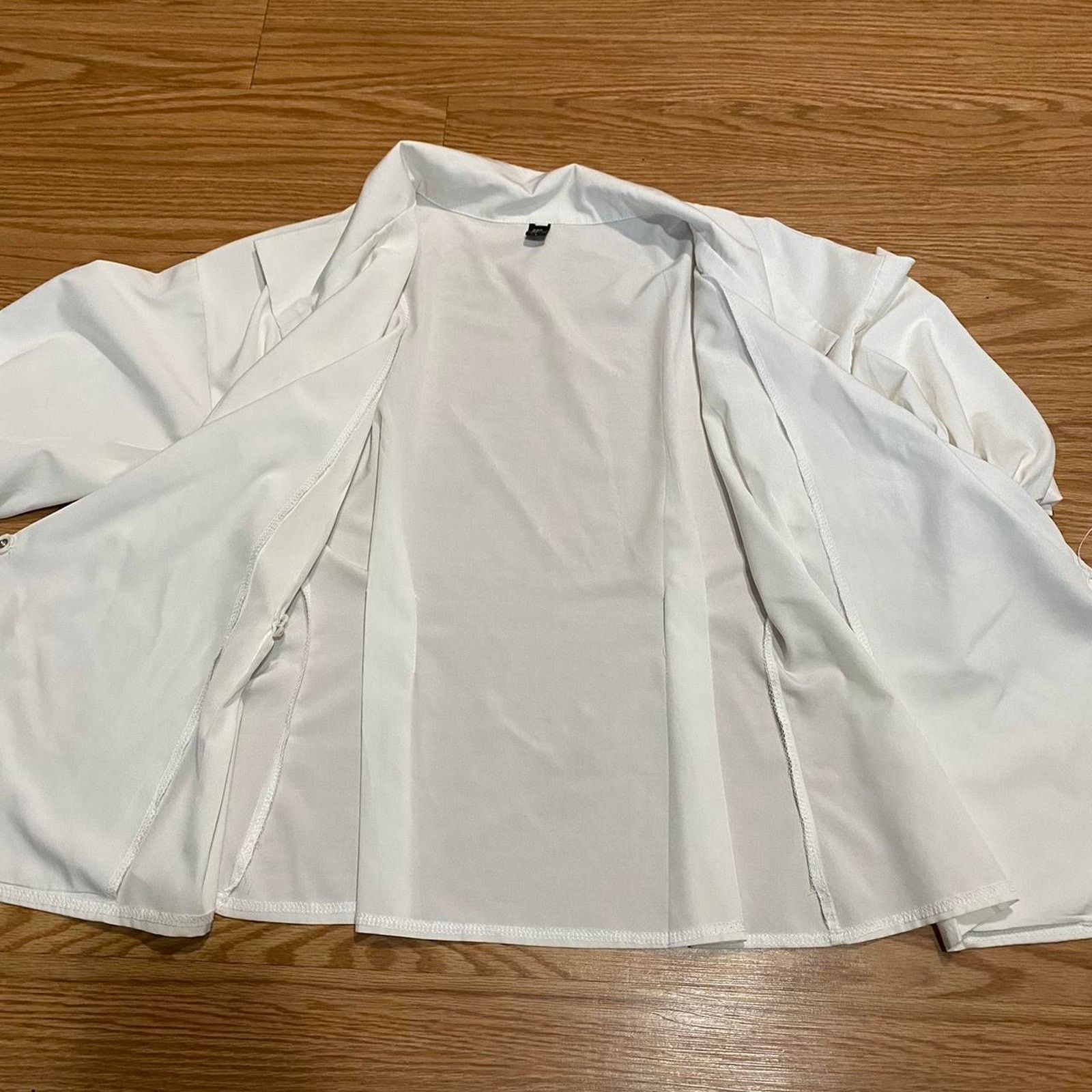 Other White formal blouse Size L / US 10 / IT 46 - 4 Thumbnail