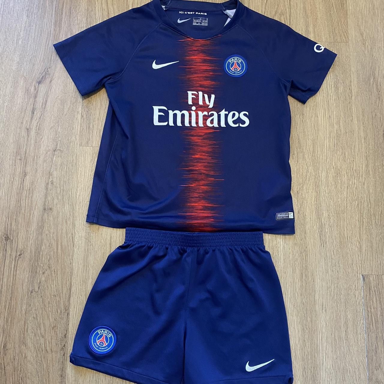 Nike 2018-19 Paris Saint Germain Psg Nike Shirt and Shorts Size US XXS / EU 40 - 1 Thumbnail