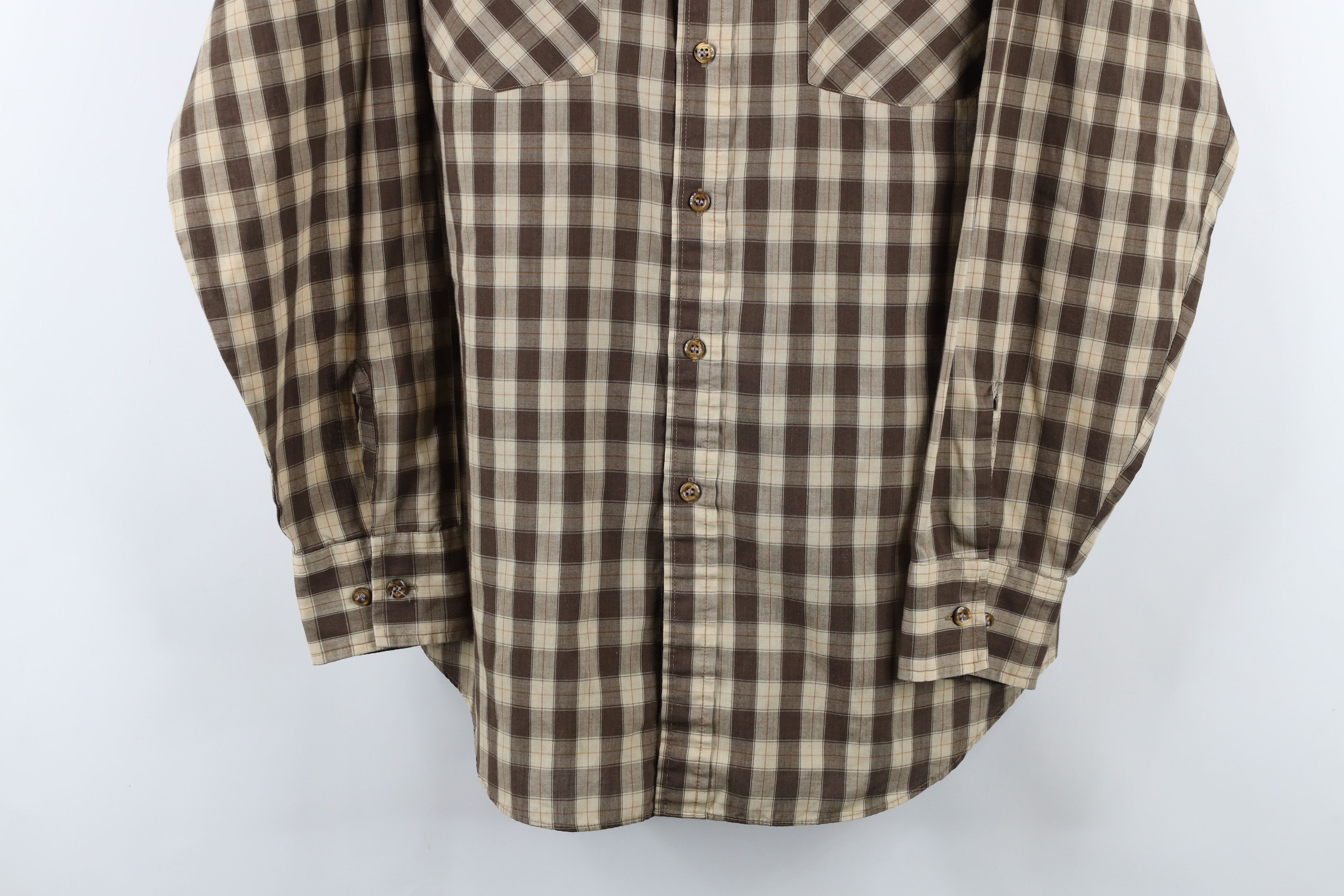Vintage Vintage 70s Streetwear Checkered Plaid Collared Button Shirt Size US M / EU 48-50 / 2 - 3 Thumbnail