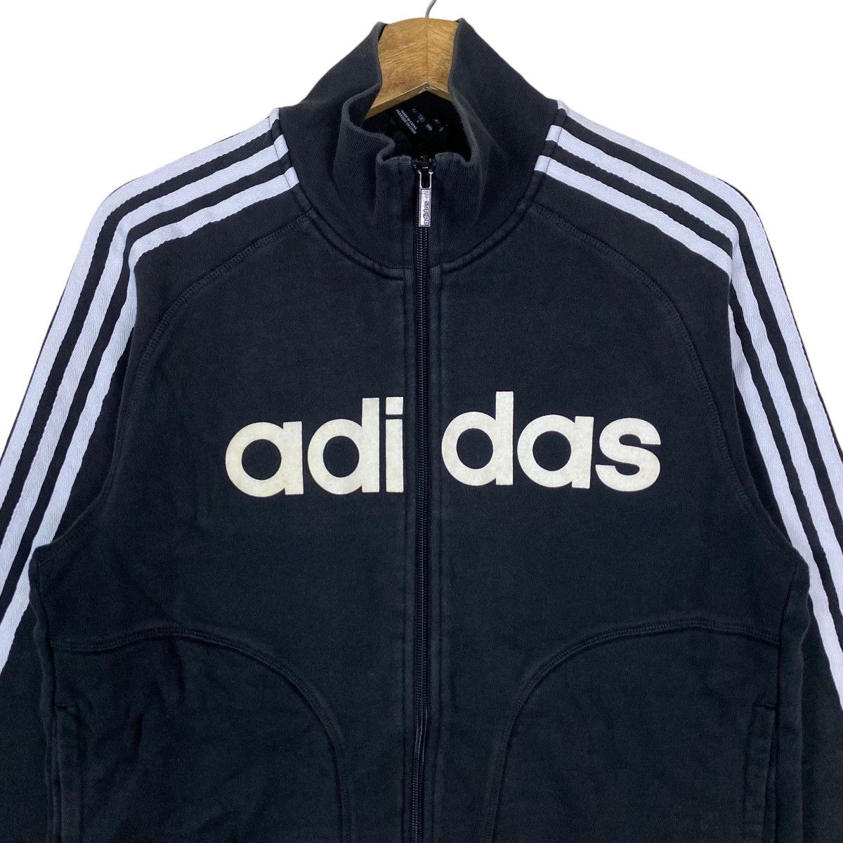 Adidas Adidas Full Zipper Spell Out Sweater Light Jacket Size US L / EU 52-54 / 3 - 2 Thumbnail