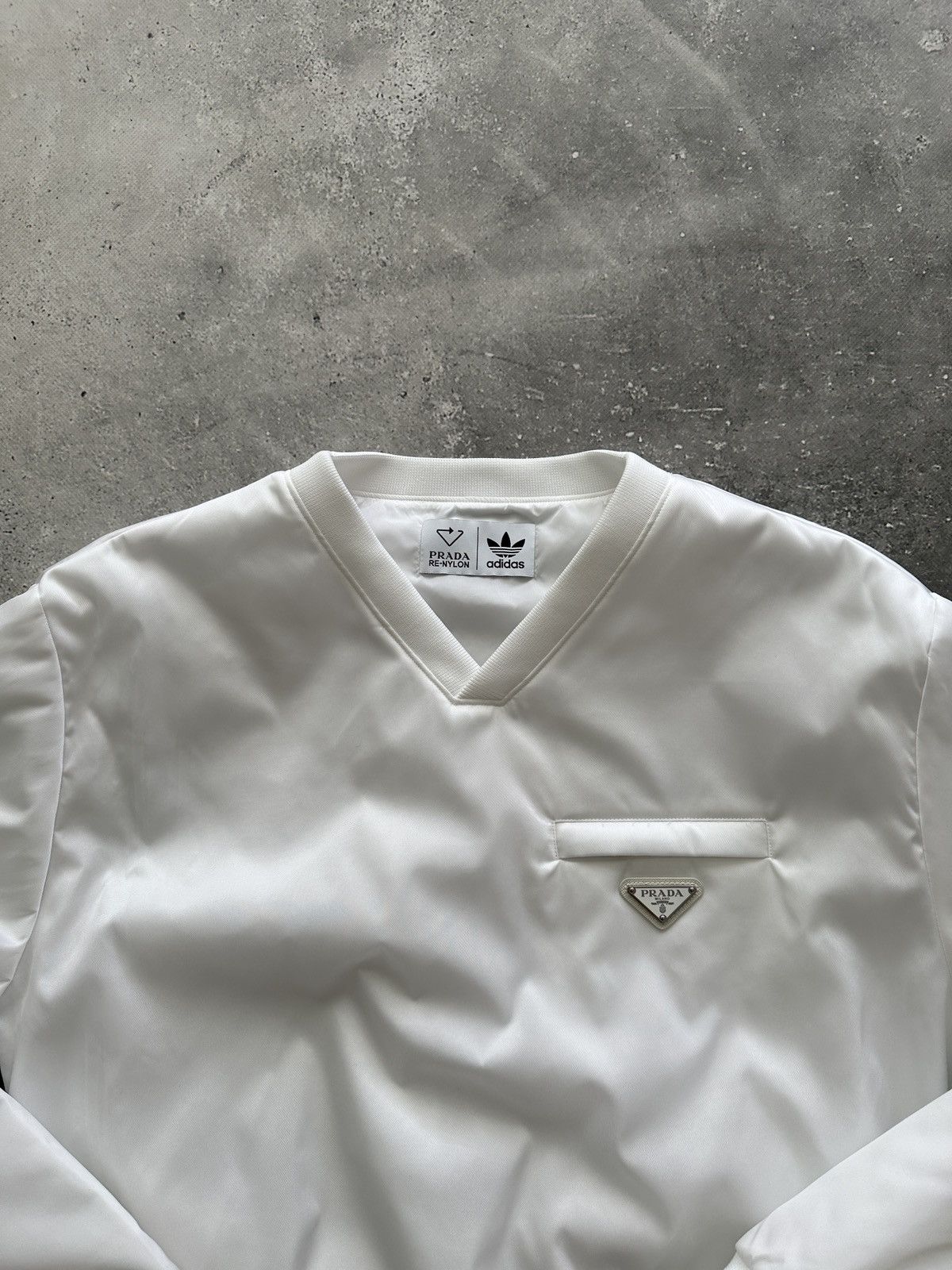 adidas for Prada Re-Nylon Sweatshirt White