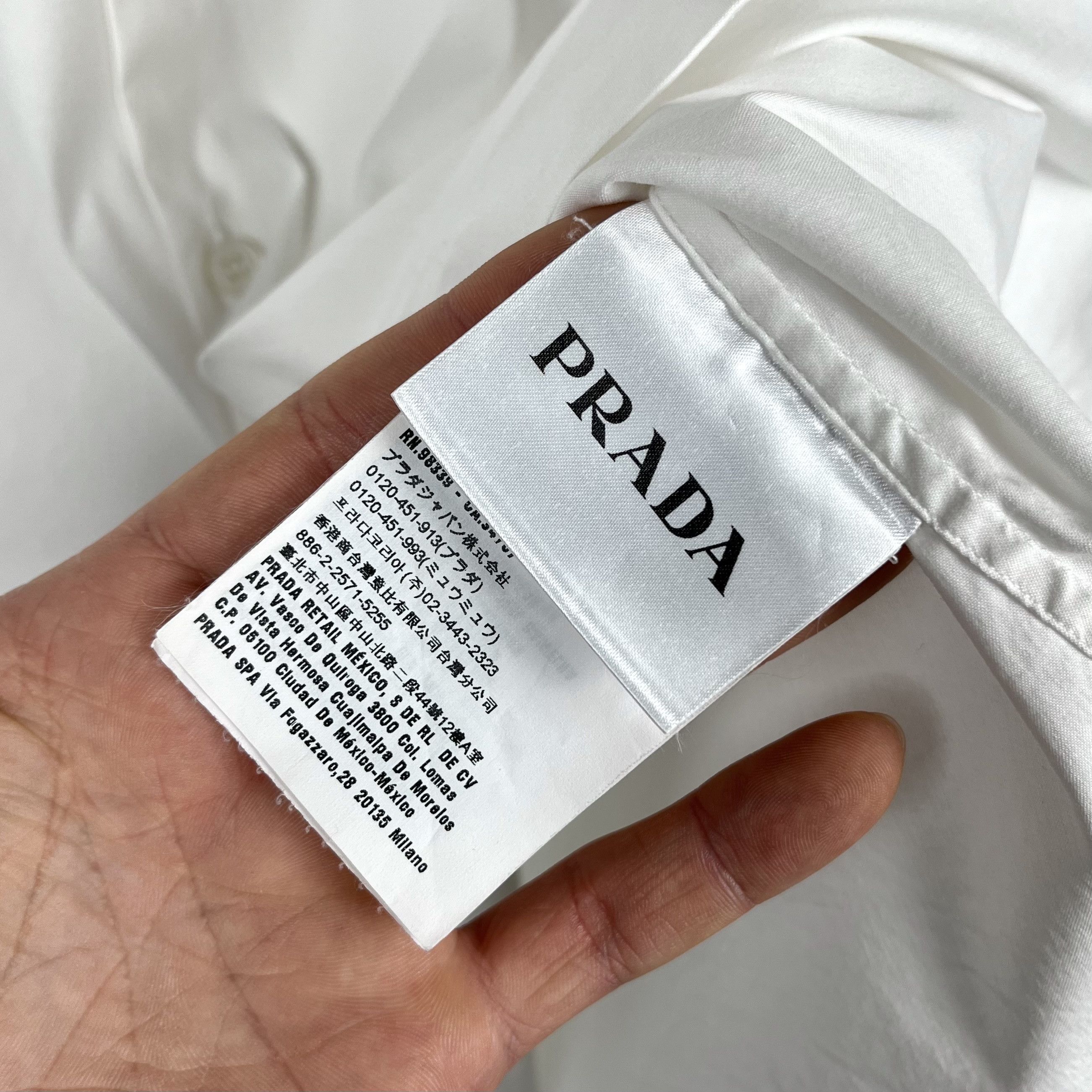 Prada Prada Long Sleeve Button Up Formal Shirt Size US M / EU 48-50 / 2 - 9 Thumbnail