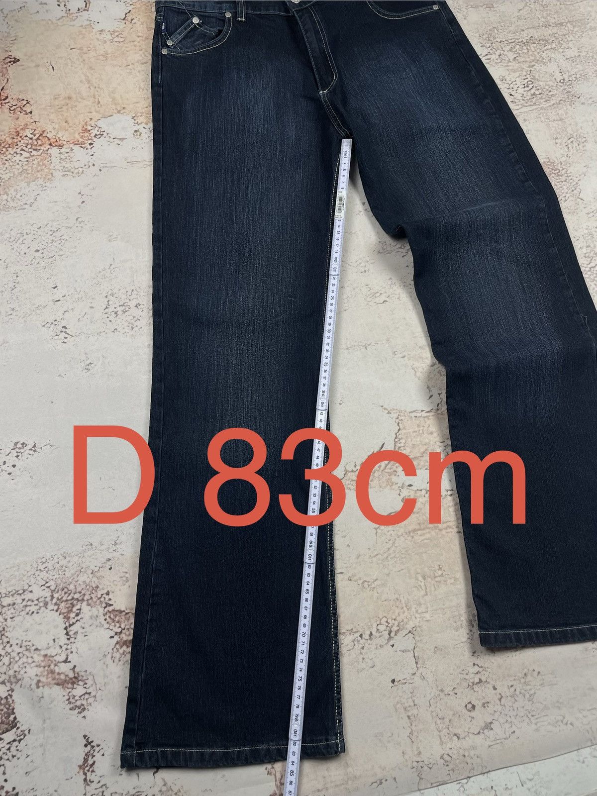 Victoria Beckham Victoria Beckham W34 L32 Jeans – Bootcut Fit, Navy, Drip egv Size 34" / US 12 / IT 48 - 11 Thumbnail