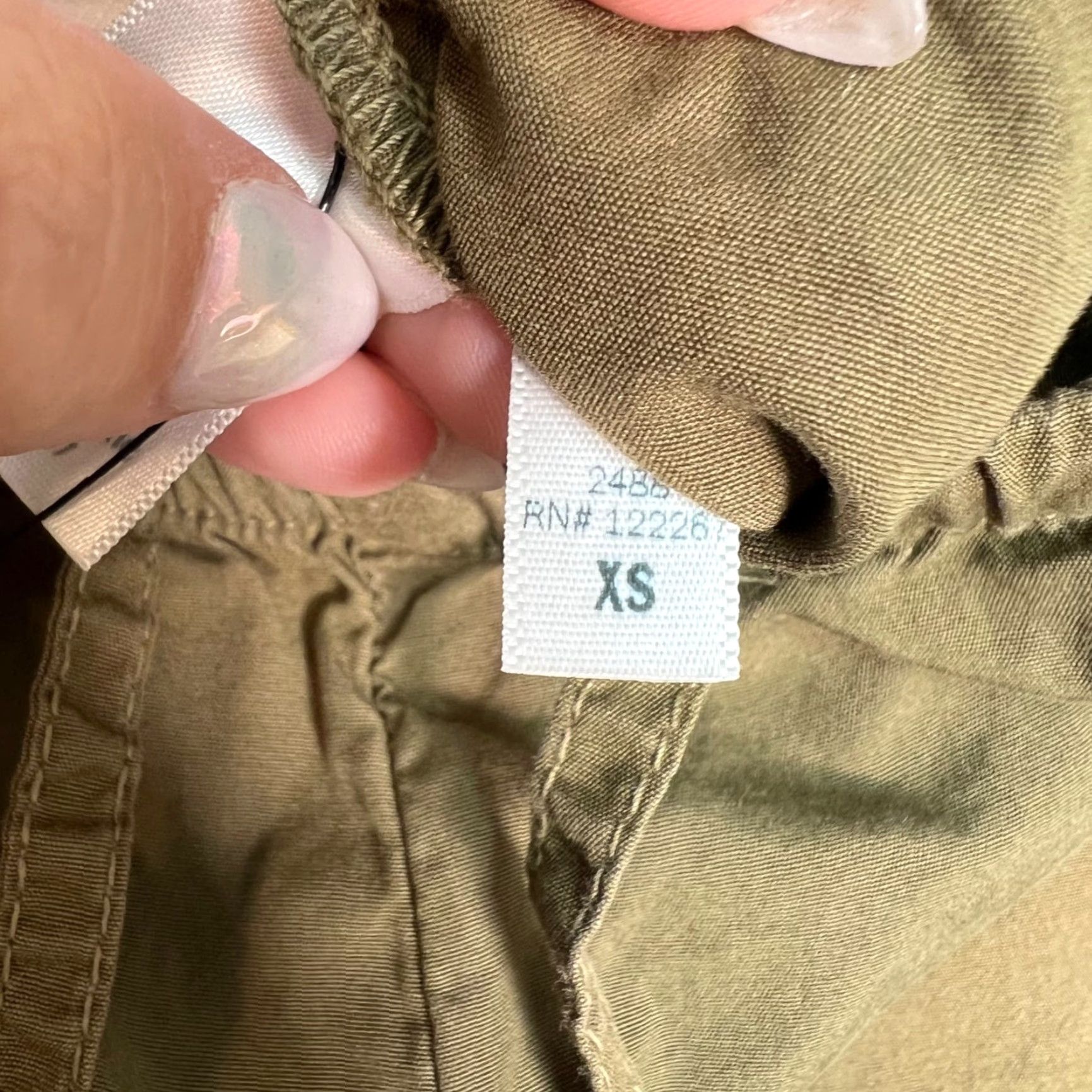 Save Khaki United Save Khaki United Mens Jogger Pants XS Olive Green Drawstring Tapered Inseam 29in Adult Regular Green Activewear Mens Size US 27 - 5 Thumbnail