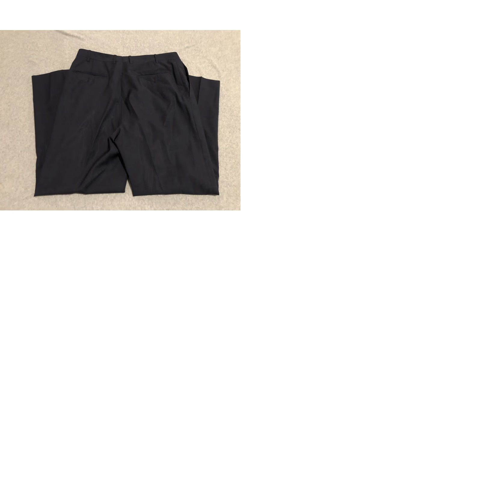 Canali Canali Navy Blue Wool Suit Mens 42R Jacket 33x38 Pants 2 Piece Flawed Size 42R - 9 Thumbnail