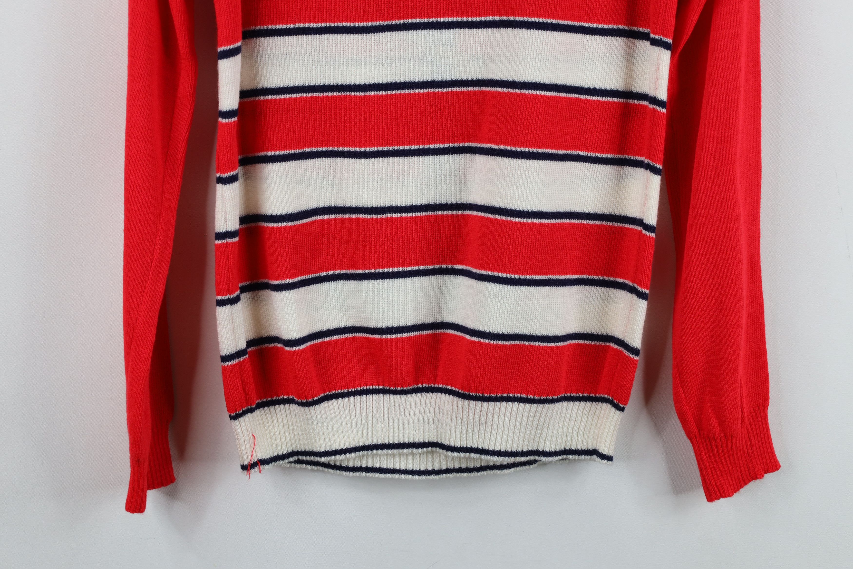 Vintage Vintage 70s Streetwear Nautical Boat Anchor Knit Sweater Size L / US 10 / IT 46 - 11 Thumbnail