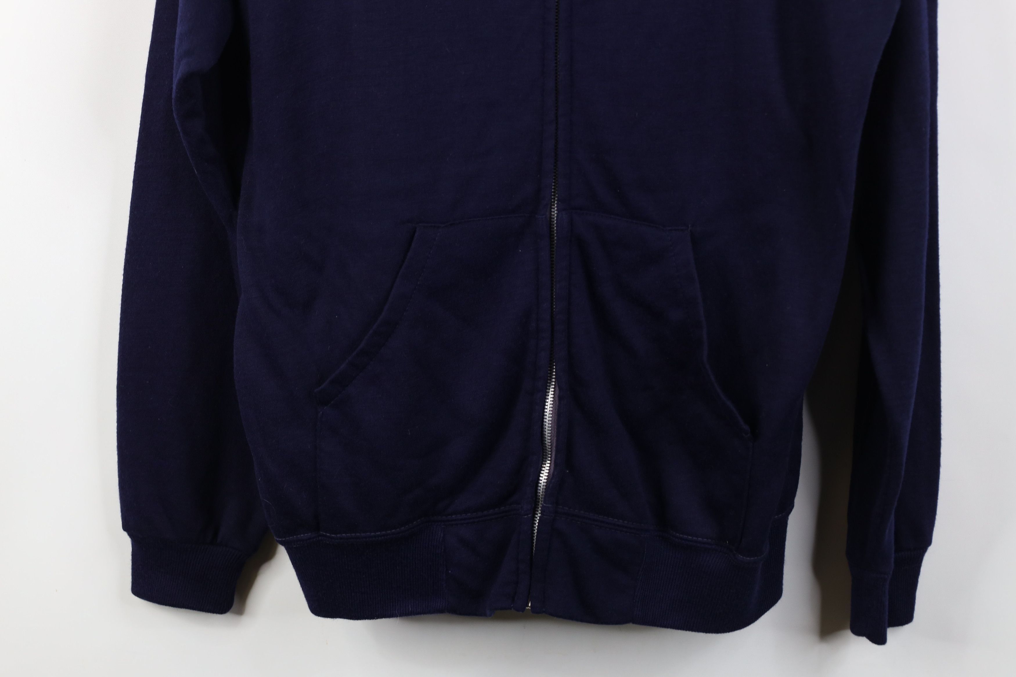 Vintage Vintage 70s Streetwear Thin Full Zip Hoodie Sweatshirt USA Size US XL / EU 56 / 4 - 3 Thumbnail