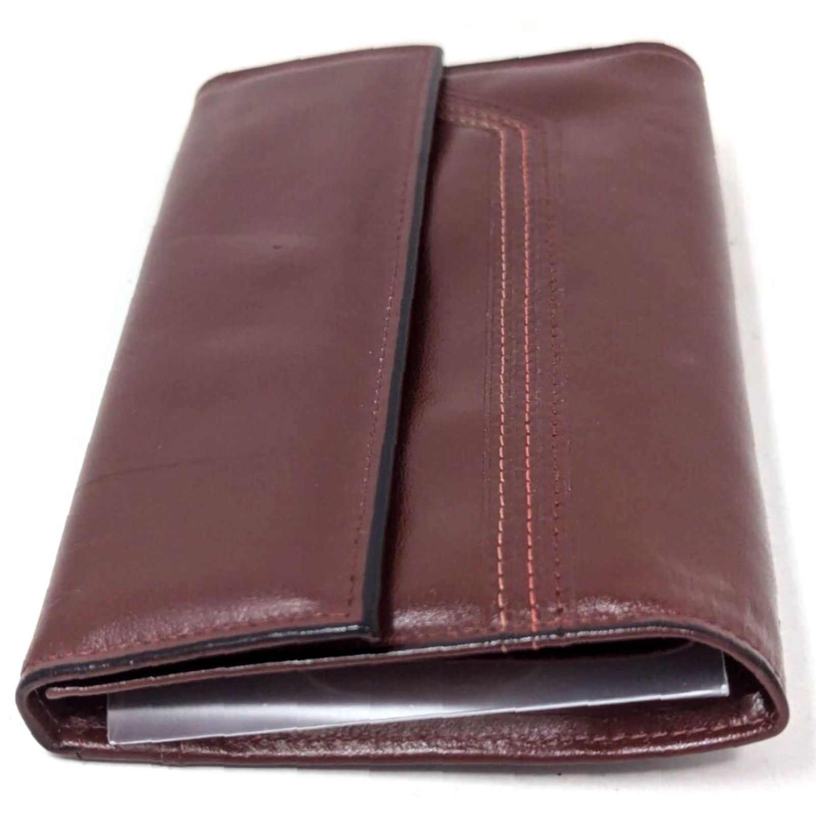 Vintage VINTAGE Princess Gardner Brown Leather Stasher Checkbook Secretary Wallet Women Wallet Size ONE SIZE - 6 Thumbnail