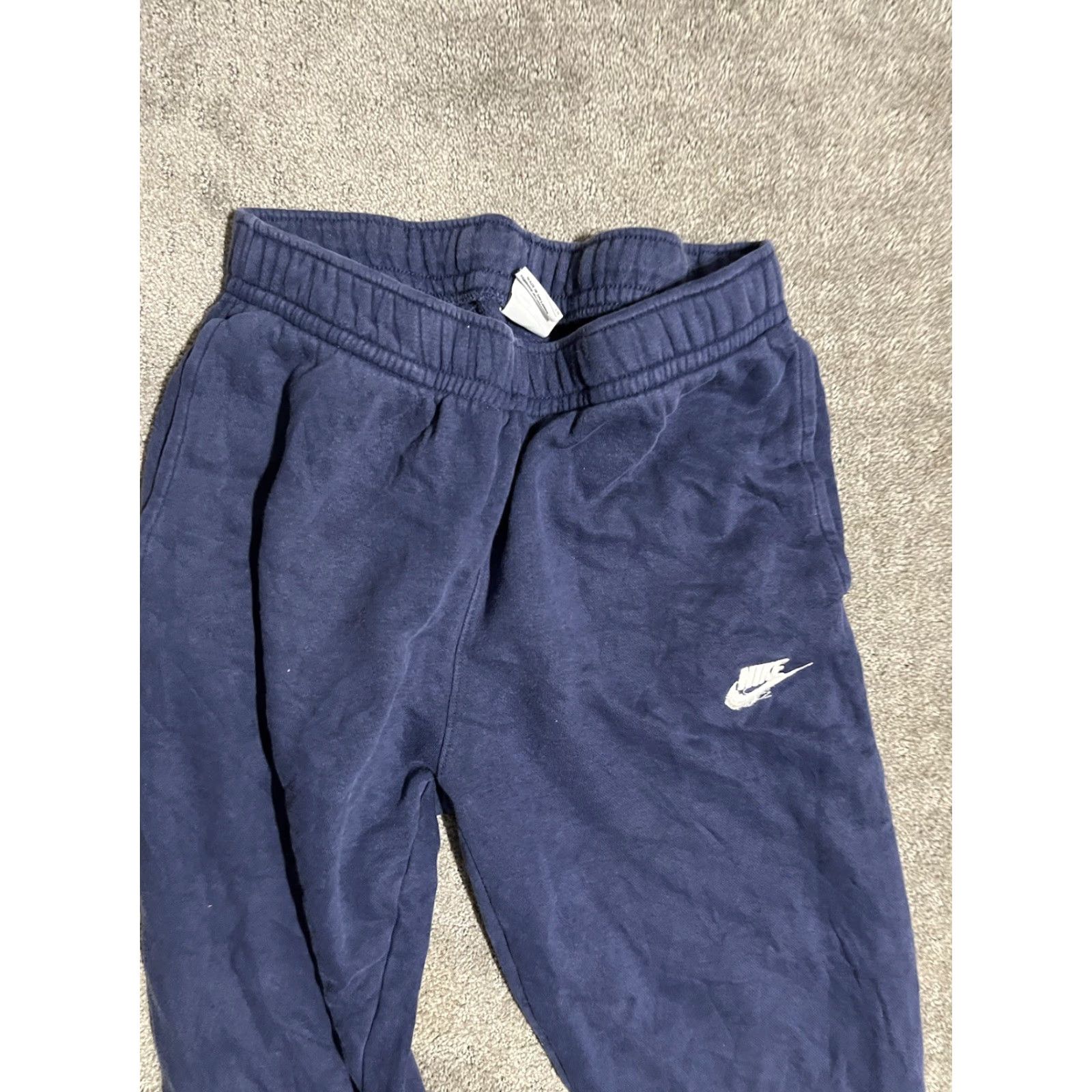 Nike Nike Sportswear Club Fleece Sweatpants Mens Small Blue BV2737 410 Cuff Ankles Regular Fit Pants Size US 29 - 2 Thumbnail
