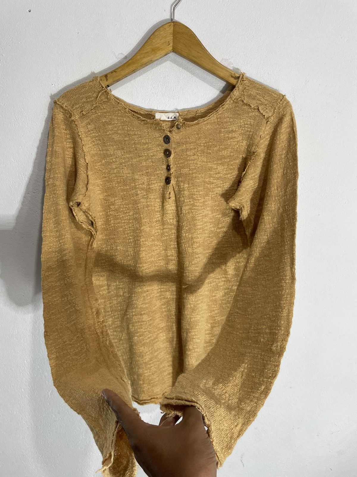 If Six Was Nine Japanese Half Button Longsleeve distressed style Size M / US 6-8 / IT 42-44 - 4 Thumbnail