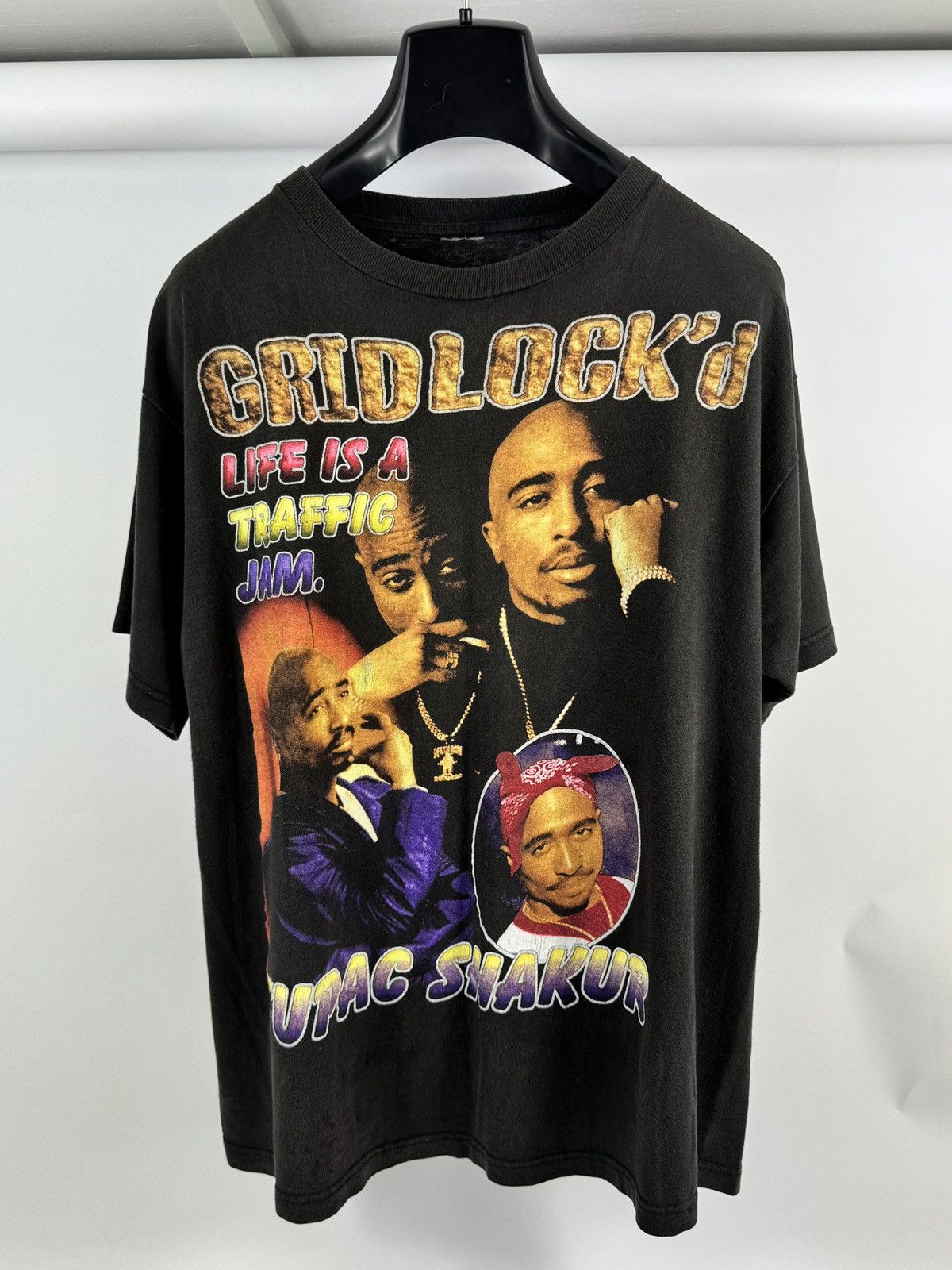 Vintage TUPAC SHAKUR PRINT T-SHIRT Size US L / EU 52-54 / 3 - 1 Thumbnail