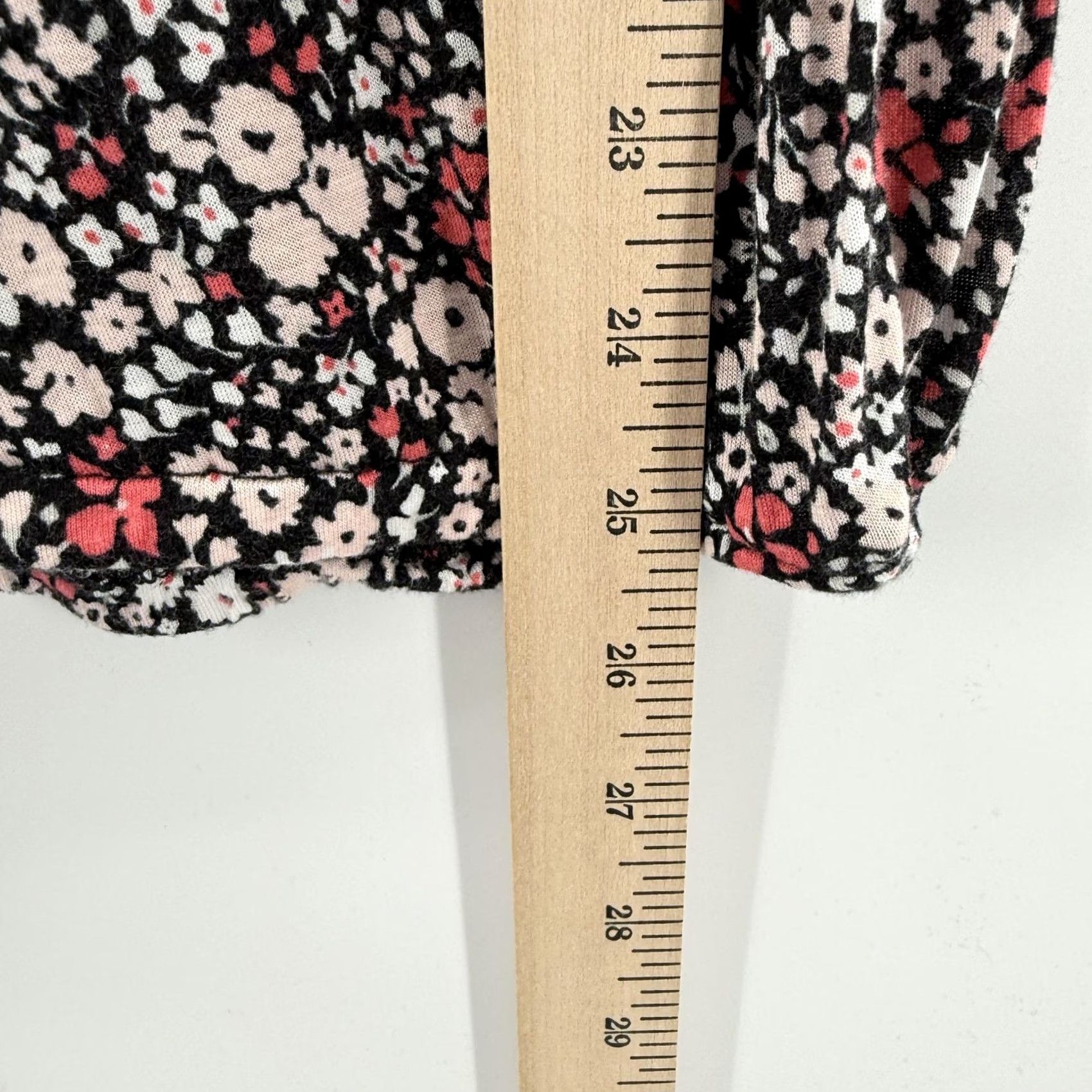 Pinko Floral Print Shirt Womens S/M Black Pink White Long Sleeve Stretch Top Casual Size S / US 4 / IT 40 - 3 Thumbnail