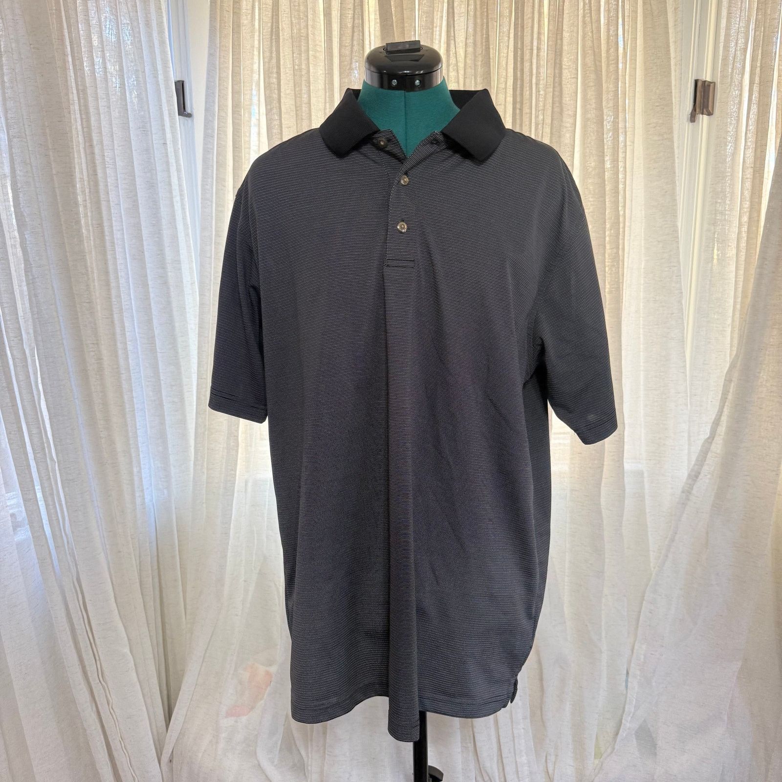 Other Pebble Beach Charcoal Performance Polo | Sz L Size US L / EU 52-54 / 3 - 2 Thumbnail