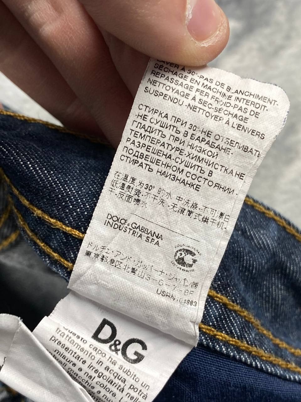 Dolce & Gabbana Vintage Dolce & Gabbana Denim Jeans Baggy Y2K Metal Logo DG Size US 34 / EU 50 - 13 Thumbnail