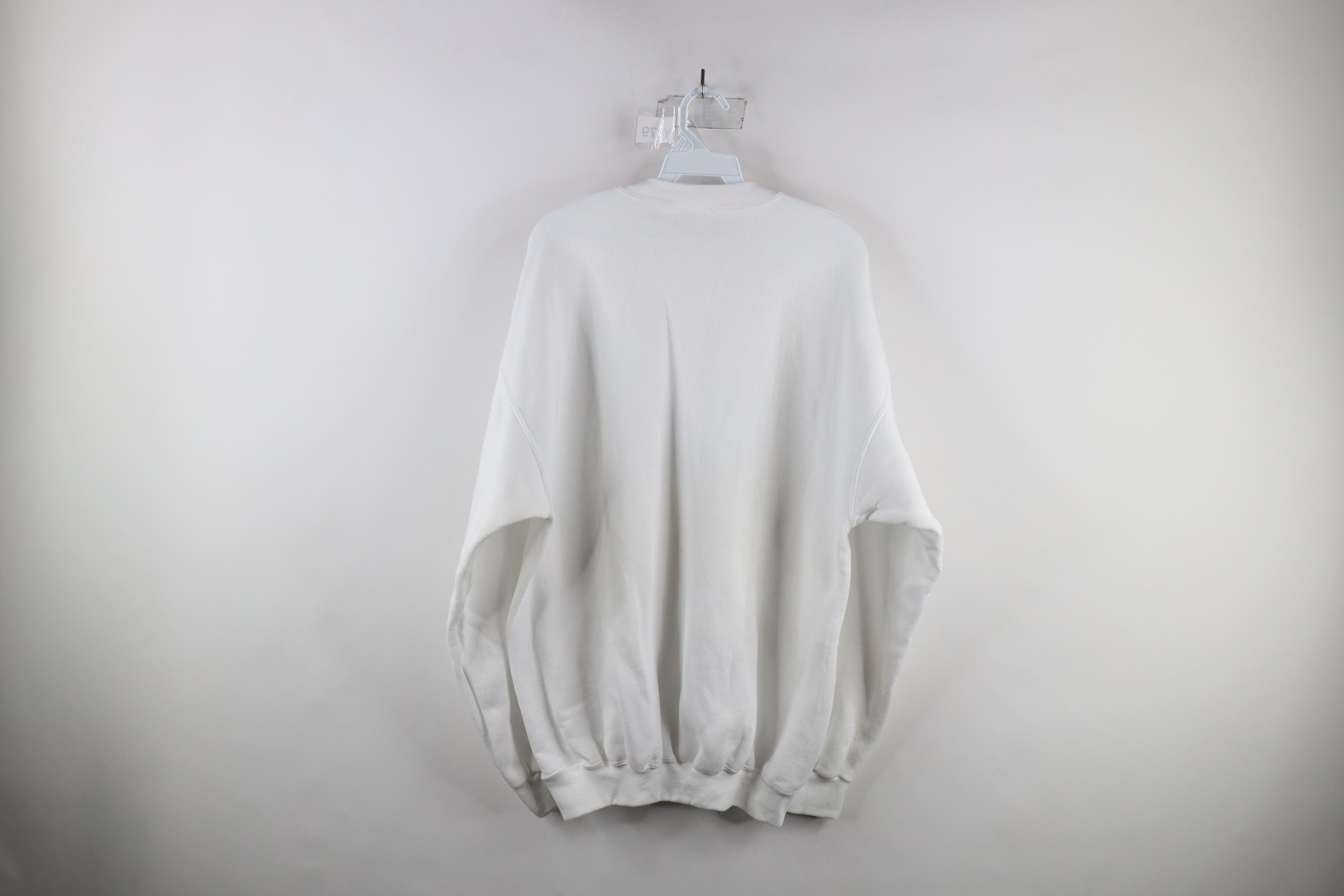Vintage Vintage 90s Streetwear Large Blank Crewneck Sweatshirt White Size US L / EU 52-54 / 3 - 5 Thumbnail