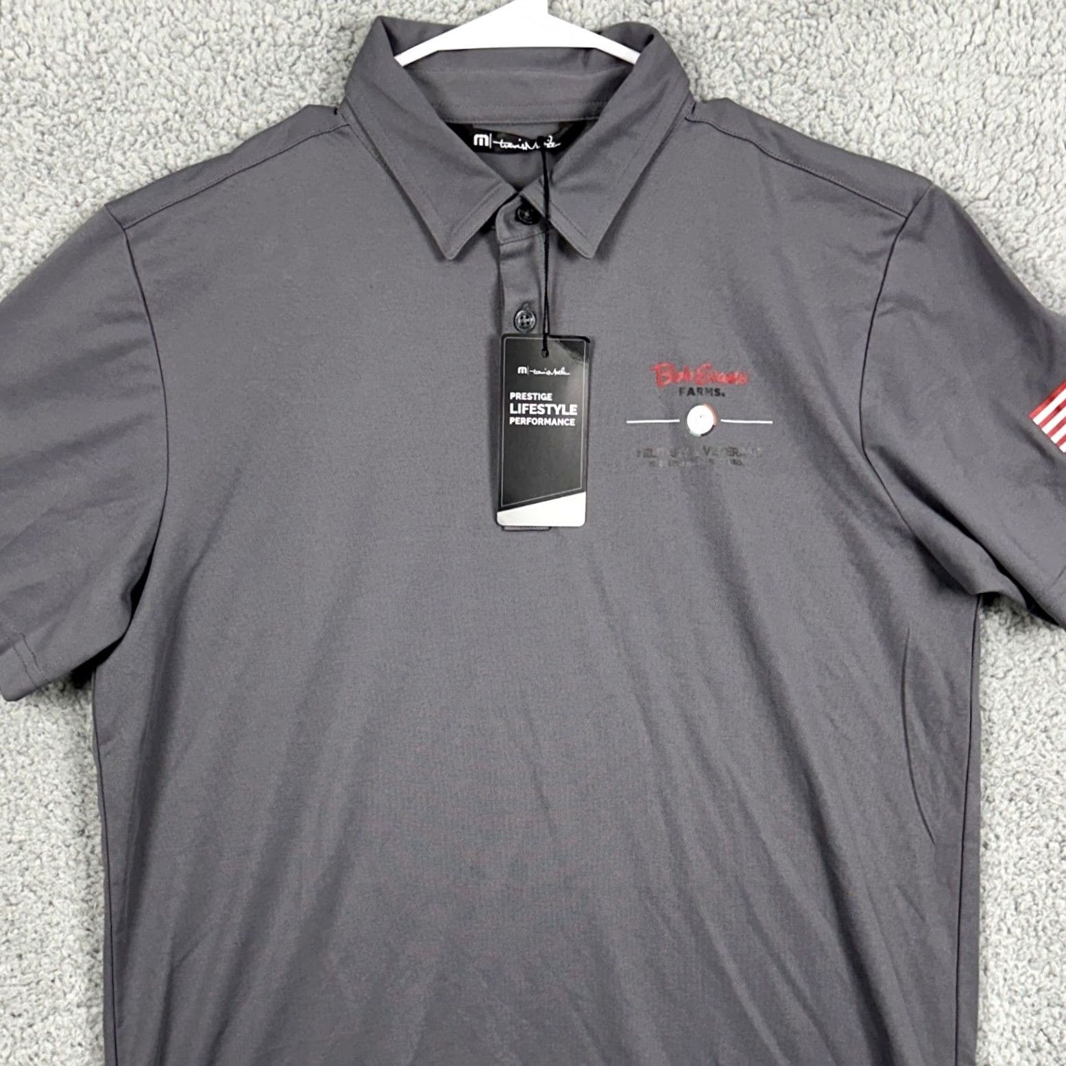 TravisMathew VINTAGE? No. Travis Mathew Polo Shirt Mens Medium Gray Short Sleeve Rugby Outdoor Breathable Collared 57% Cotton 43% Polyester Size US M / EU 48-50 / 2 - 2 Thumbnail