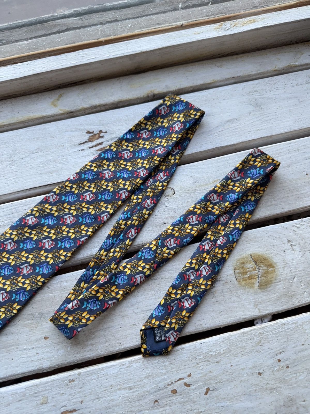 Designer × MCM Vintage MCM Silk Tie – Heraldic Baroque Pattern Italy Size ONE SIZE - 3 Thumbnail