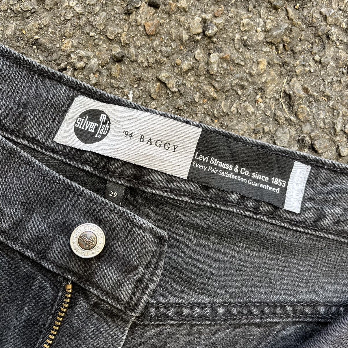 Levi's Levis Silvertab Baggy Distressed Jeans Faded Black Denim Size US 30 / EU 46 - 8 Thumbnail