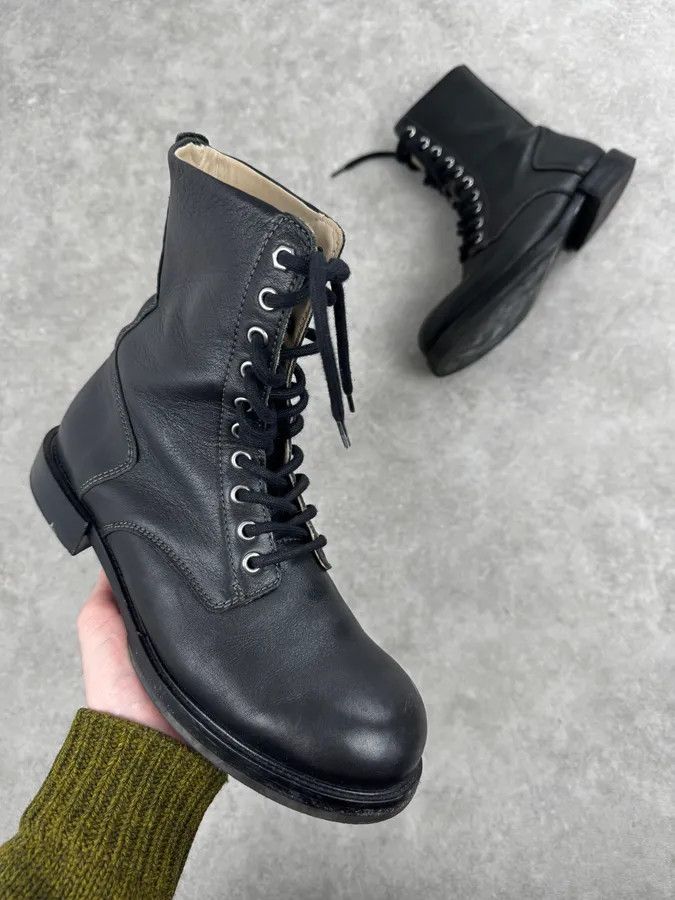 Diesel Diesel Black Minimalist Biker Leather Boots Size US 7 / EU 40 - 1 Thumbnail