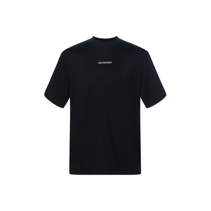 Balenciaga Balenciaga Black Logo Print T-Shirt for Men Size US M / EU 48-50 / 2 - 1 Thumbnail
