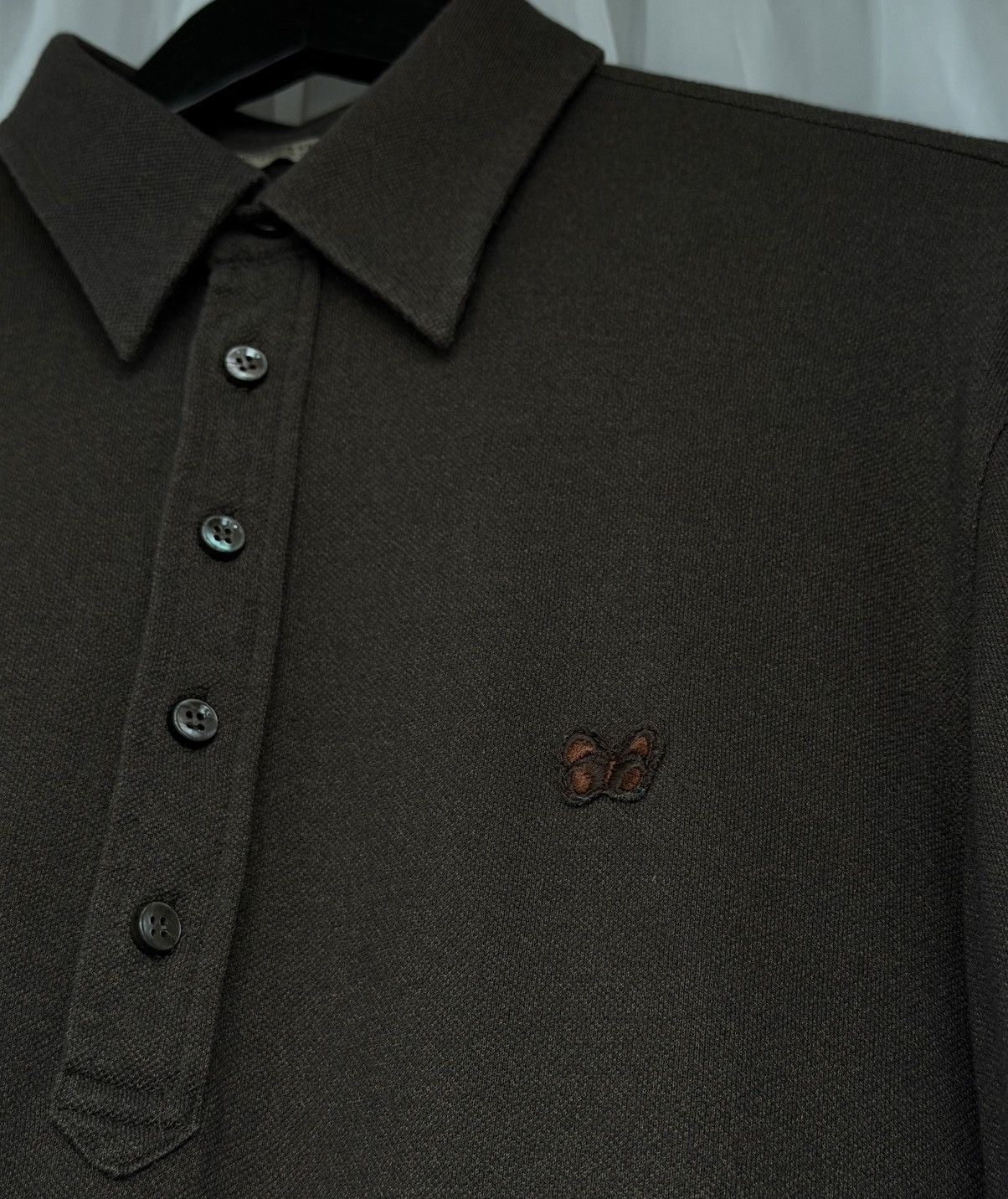 Bottega Veneta BOTTEGA VENETA Butterfly Logo Polo Shirt Cotton Sweater long Size US M / EU 48-50 / 2 - 7 Thumbnail